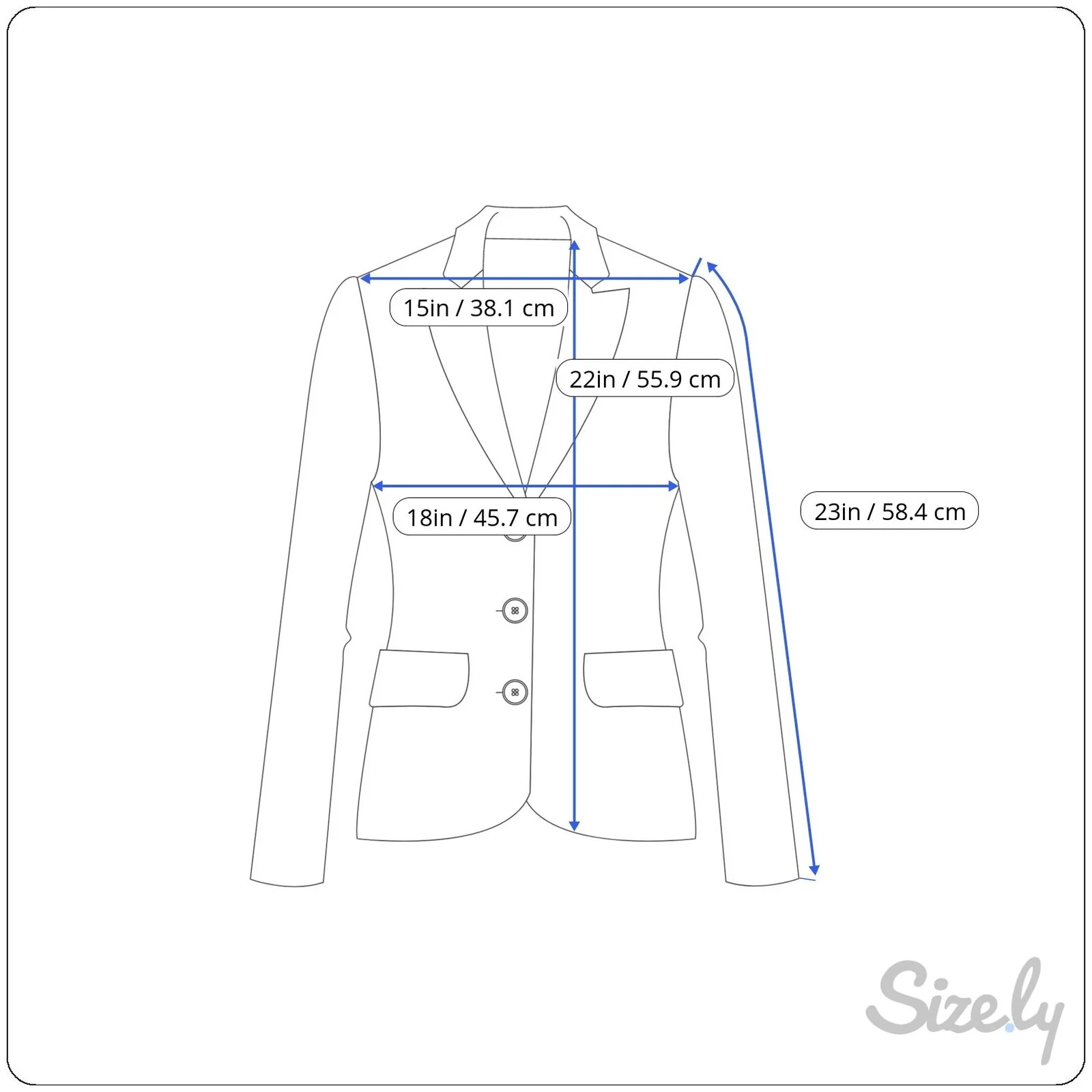 0 Womens Embroidered Jacket Blazer Western Mian Cotton Blue Small by Chico's - Image 4