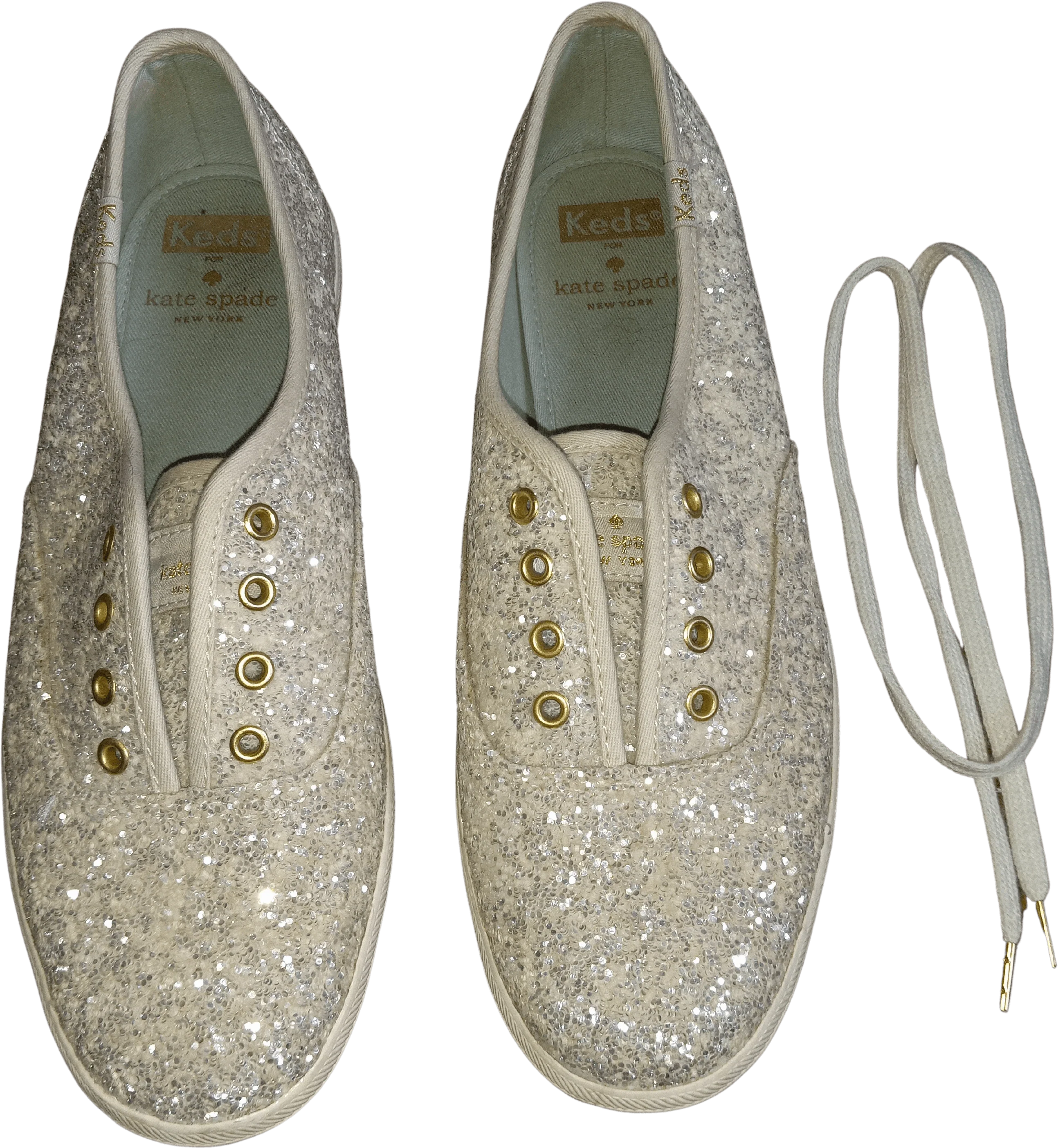 00’s Sparkly Glamor Designer Sneakers by Kate Spade Keds