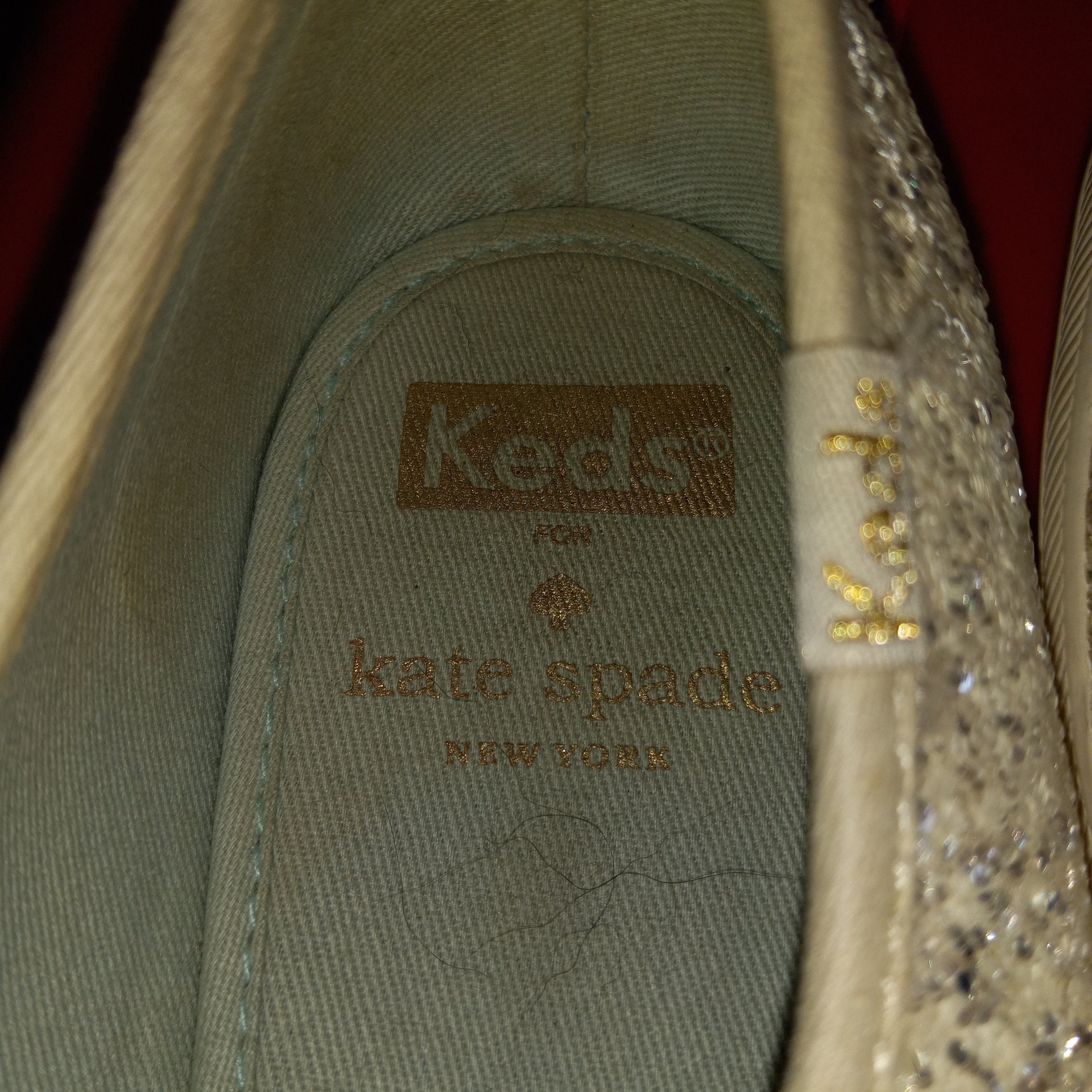 00’s Sparkly Glamor Designer Sneakers by Kate Spade Keds - Image 5
