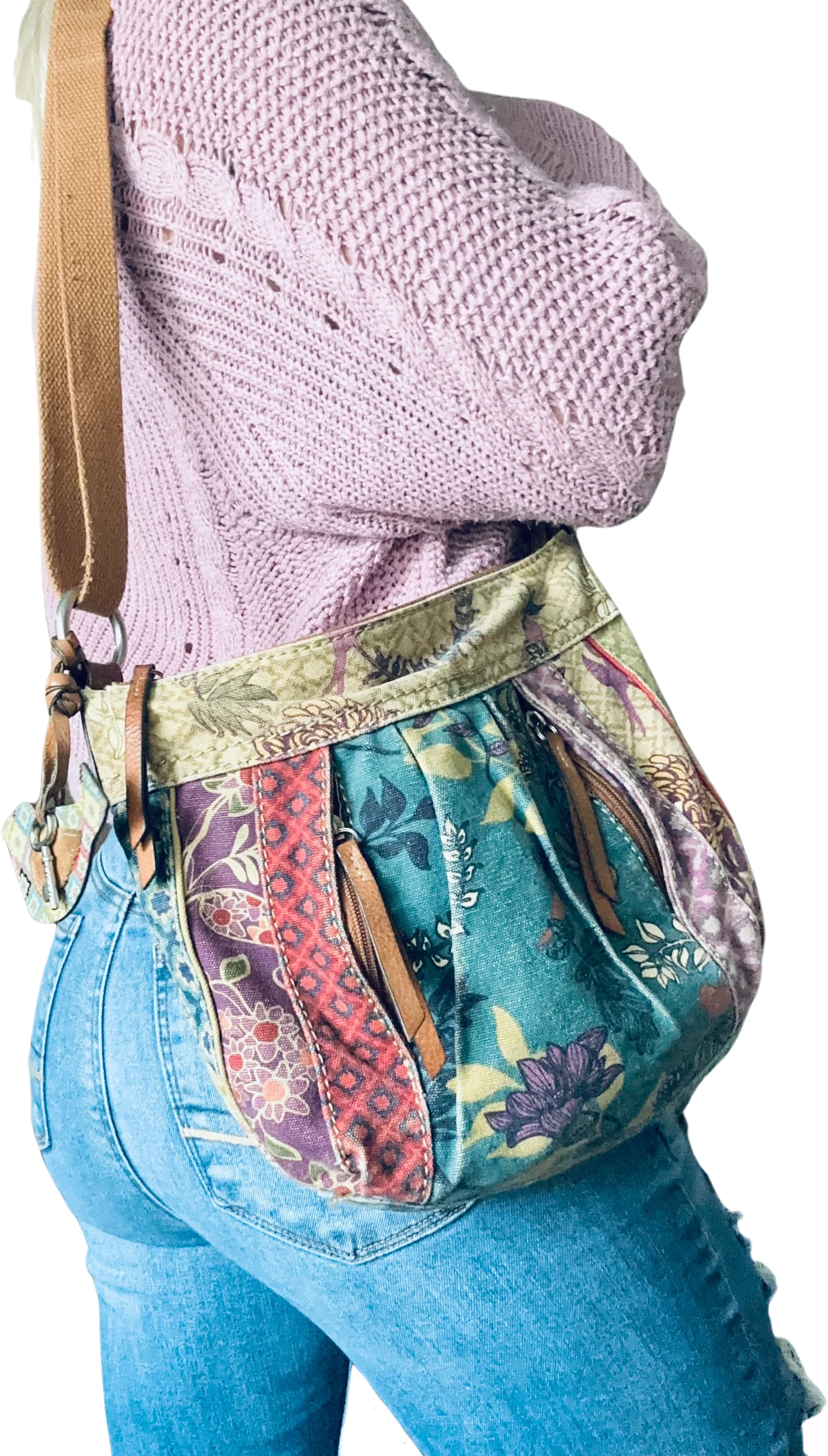 00s Floral Colorful Crossbody Bag by Fossil