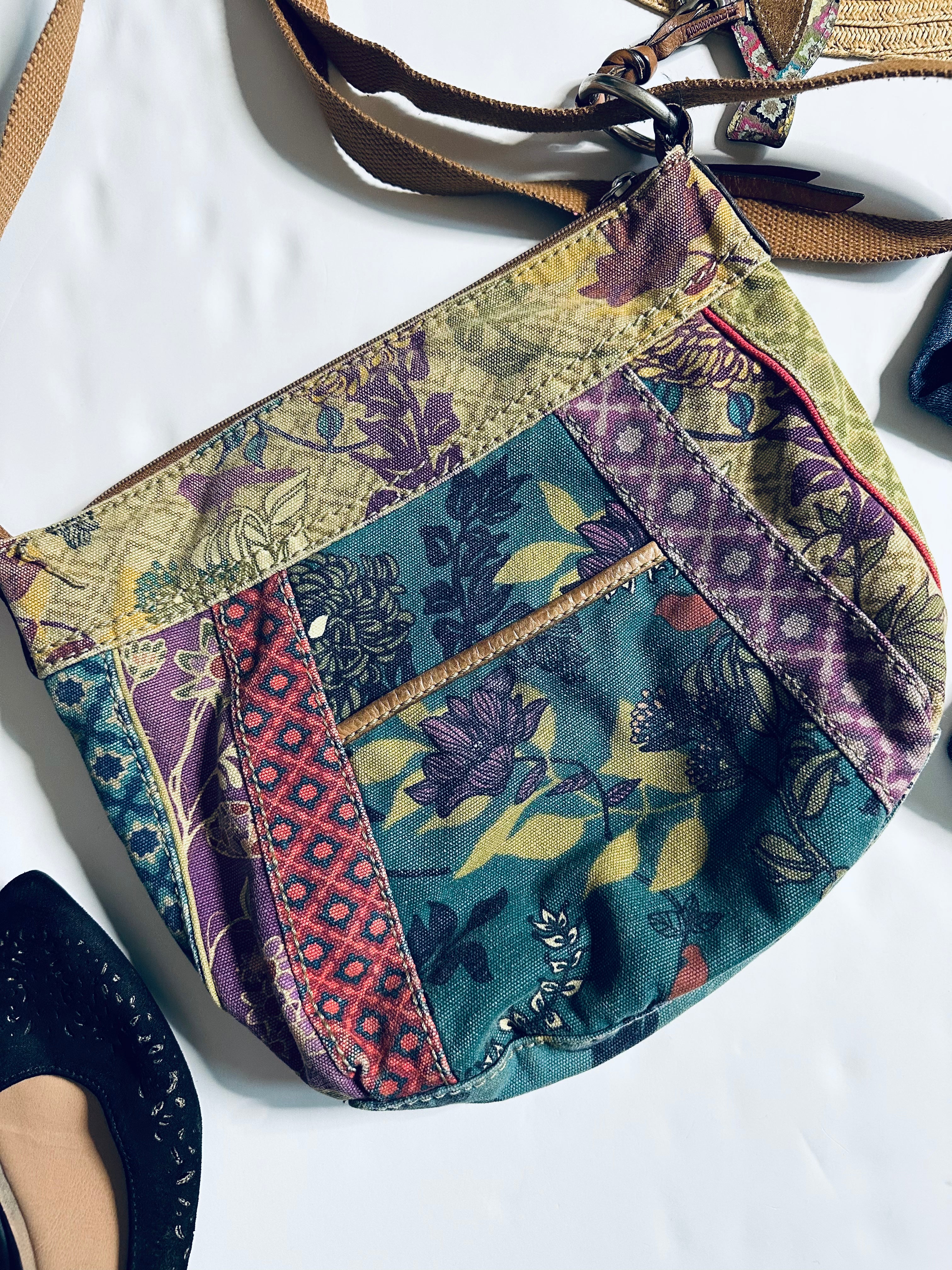 00s Floral Colorful Crossbody Bag by Fossil - Image 13
