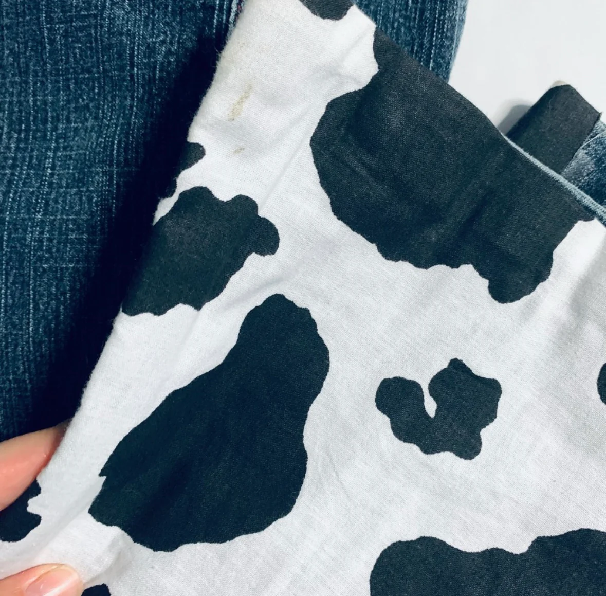00s Handmade Cow Print Cowgirl Rancher Costume - Image 10