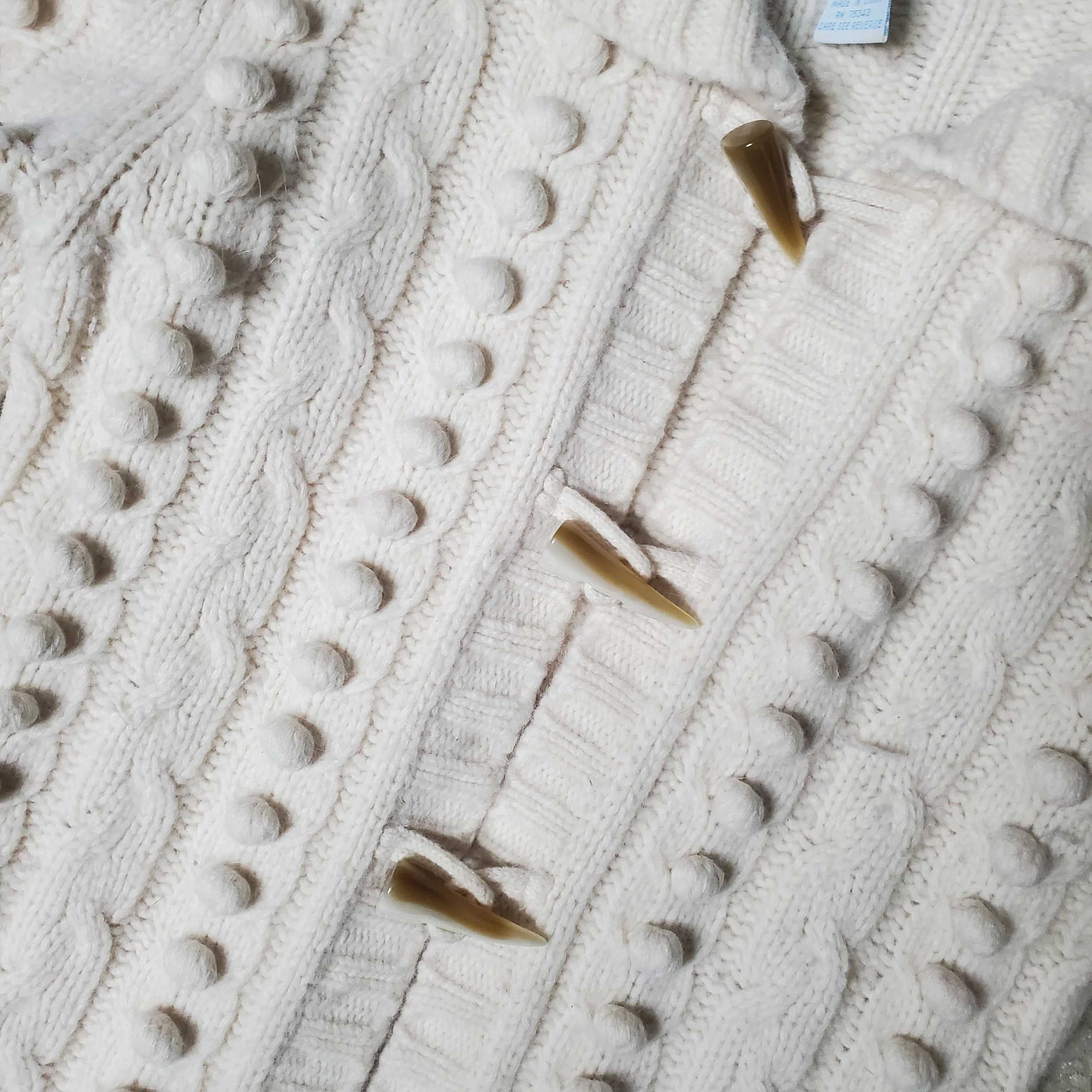 00s Angora And Wool Duster Length Bobble Knit Cardigan By Frost - Image 4