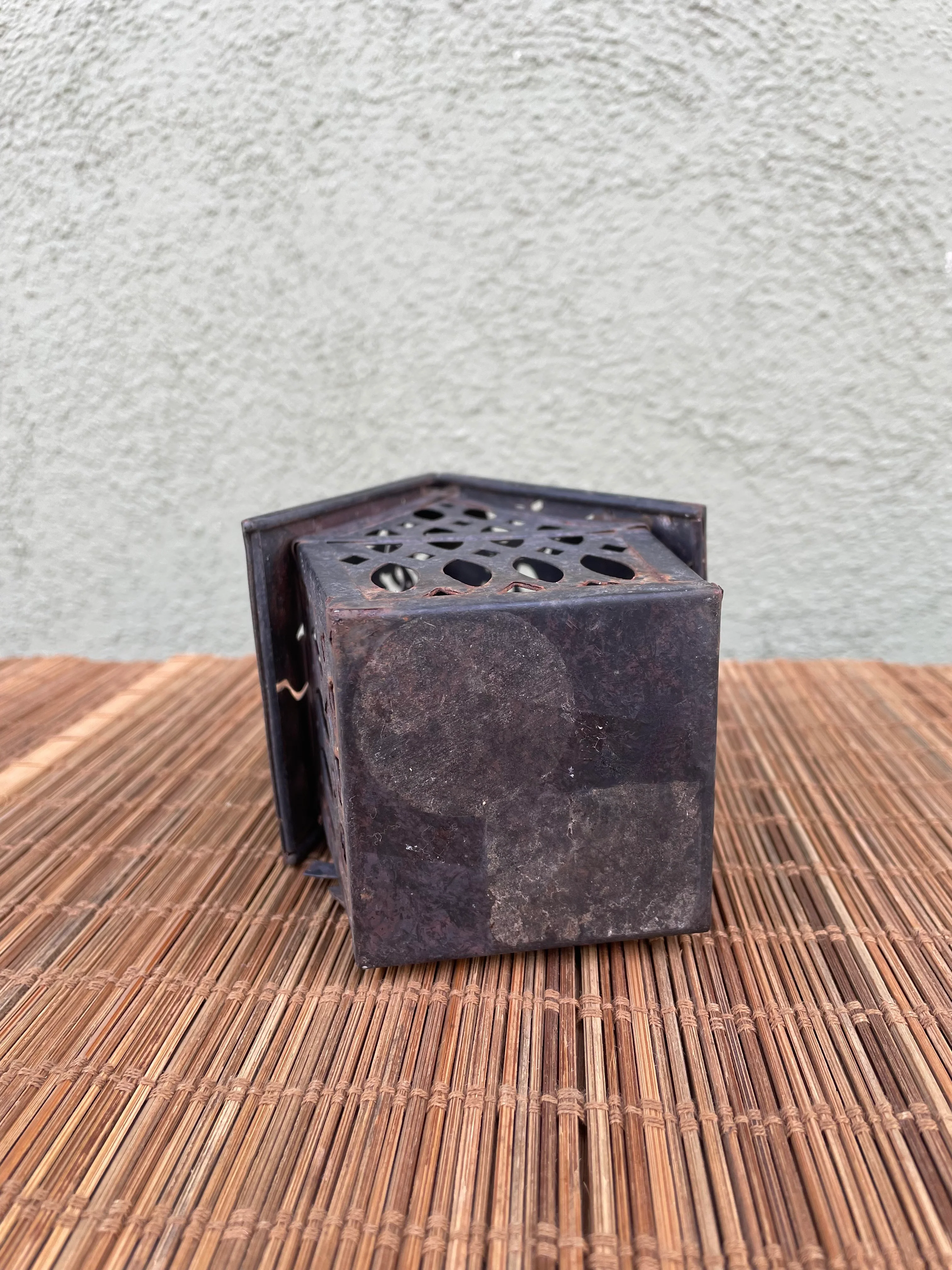 00s Birdhouse In Butterfly Motif In Galvanized Metal - Image 3