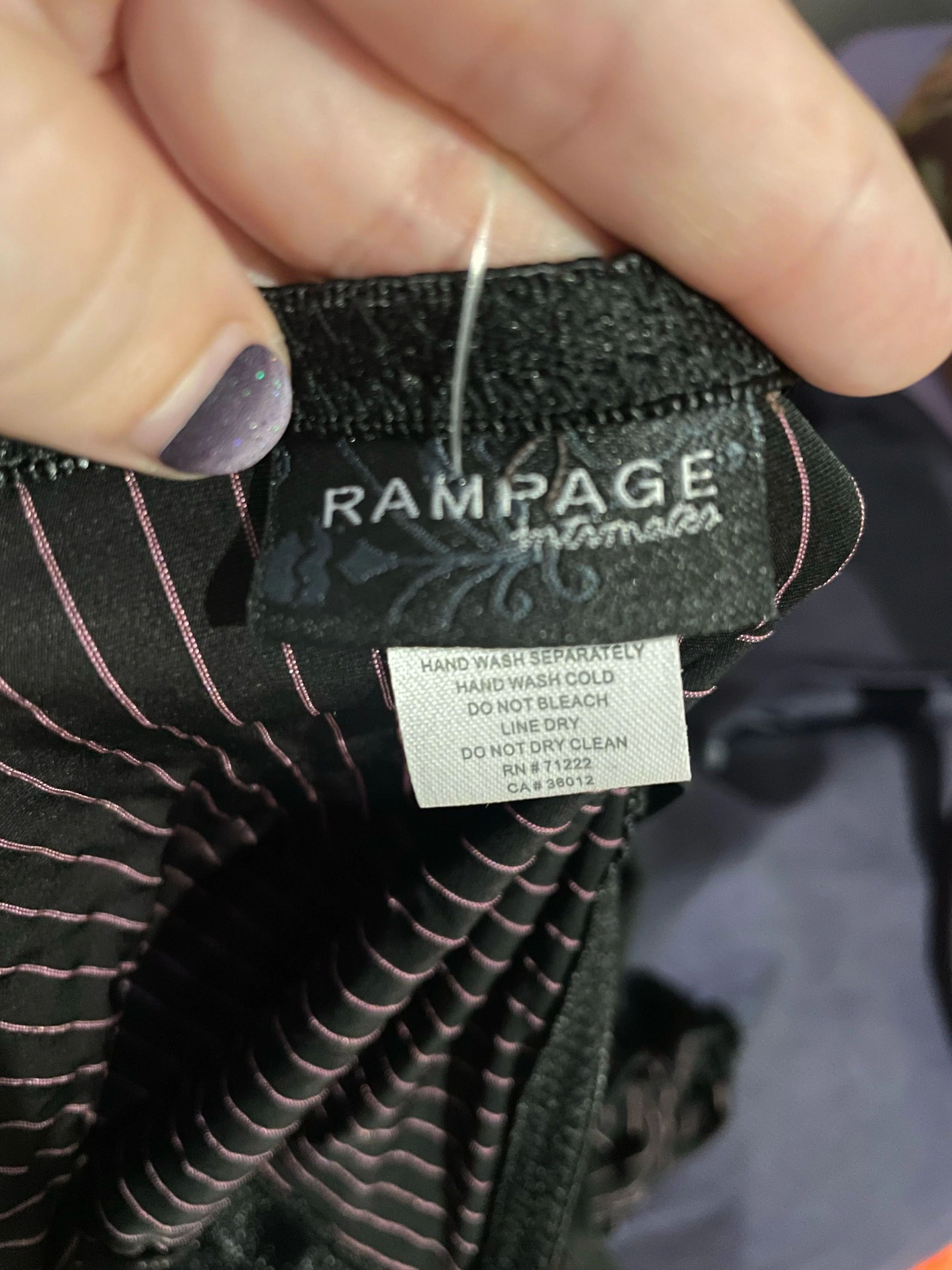 00s Black And Pink Pinstriped Babydoll Bustier Corset By Rampage - Image 4