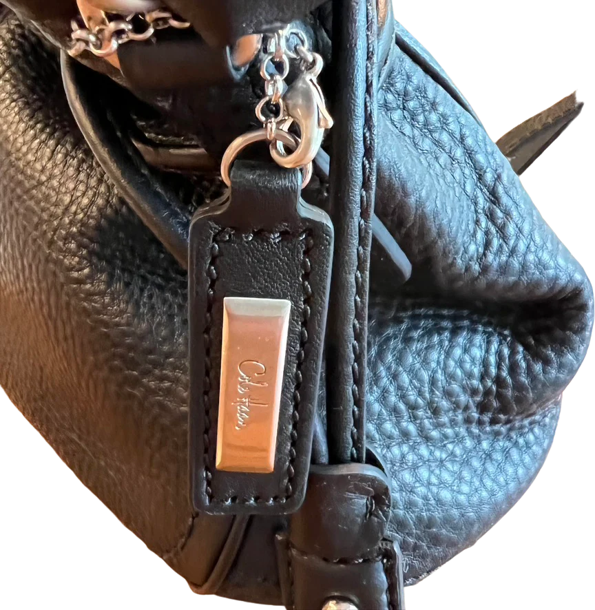 00s Black Pebble Leather Bucket Bag Brand New By Cole Haan - Image 2