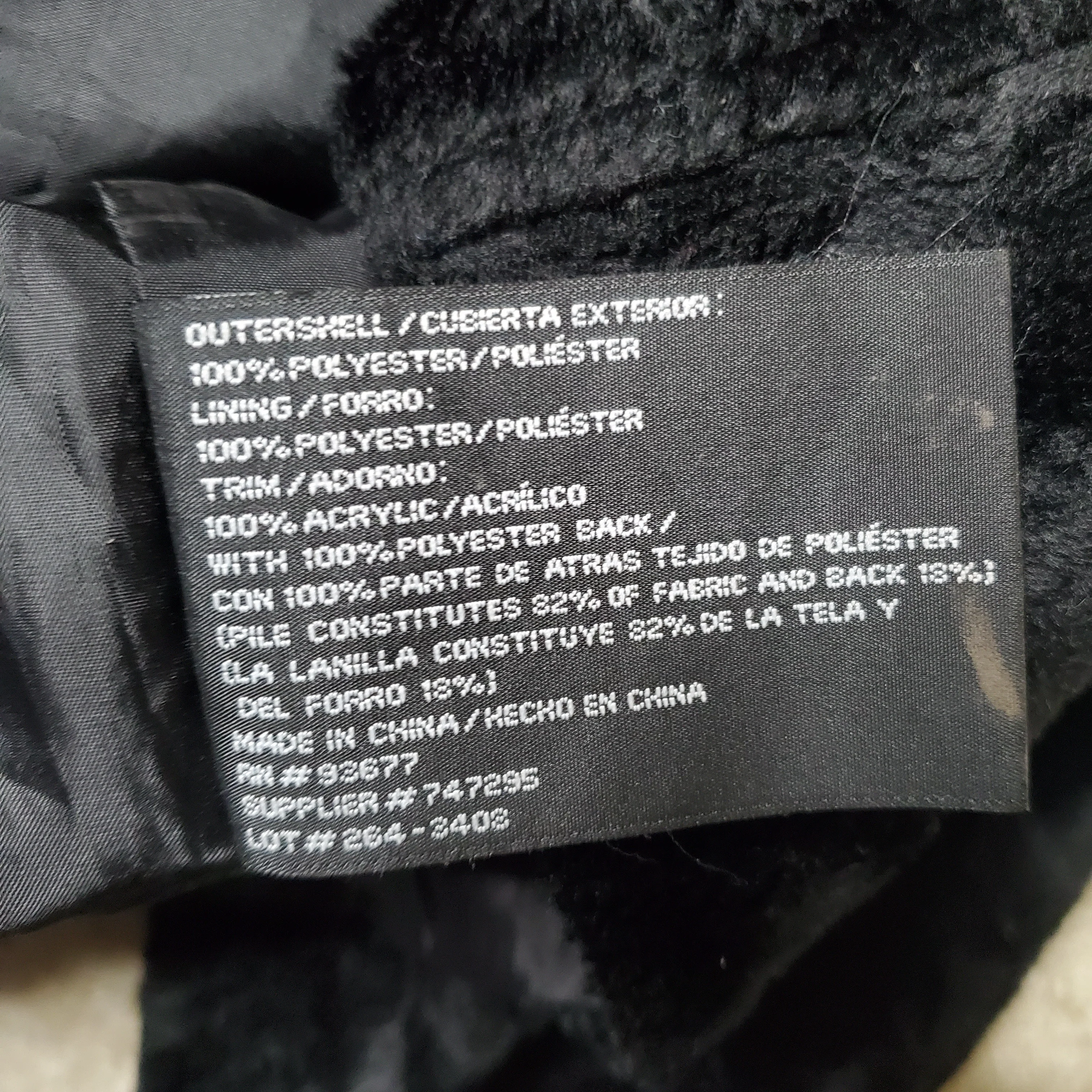 00s Black Shaggy Faux Fur Penny Lane Mid-length Coat By Mixit - Image 5