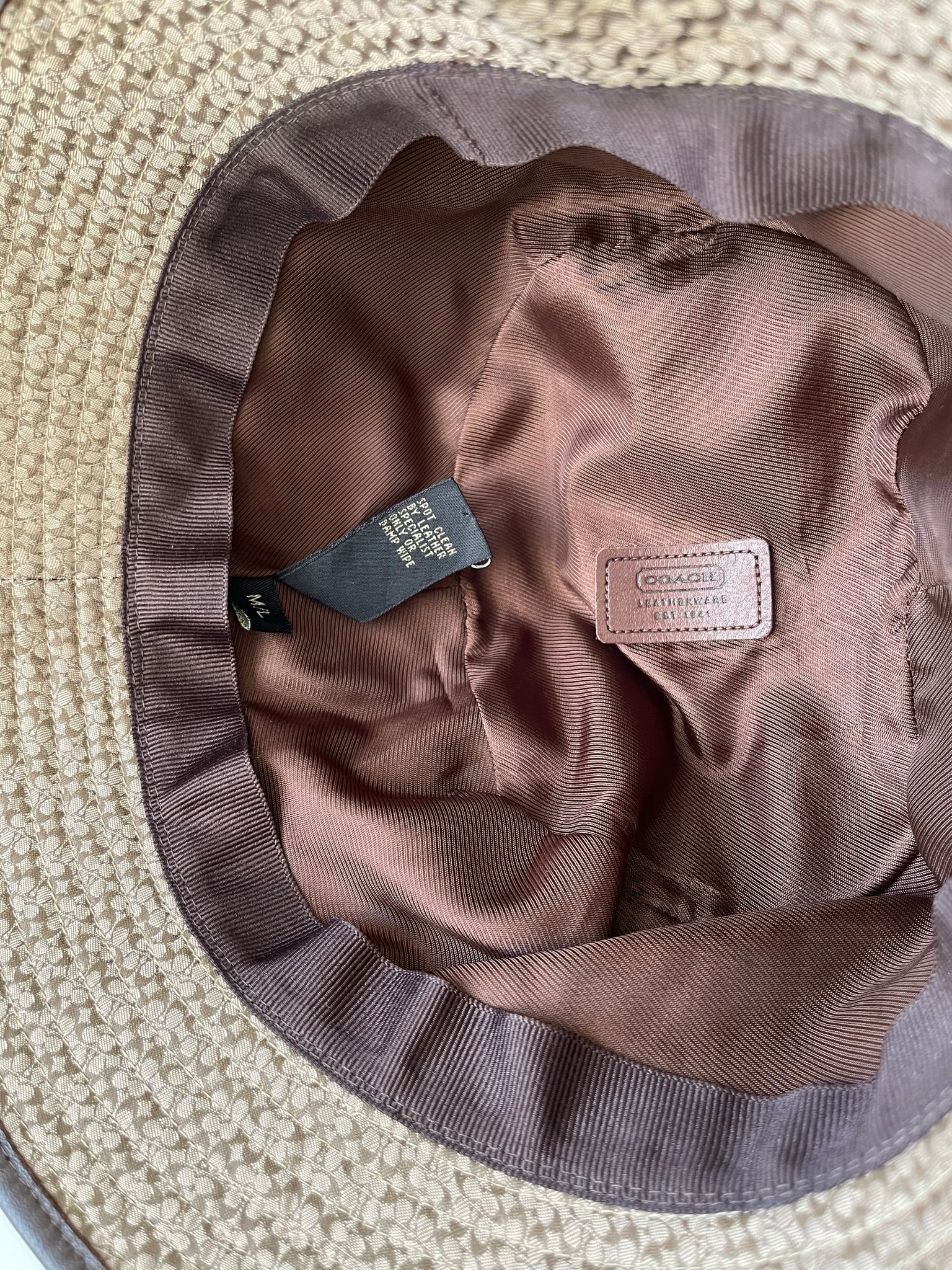 00s Coach Signature Jacquard Rainhat Brown By Coach - Image 4
