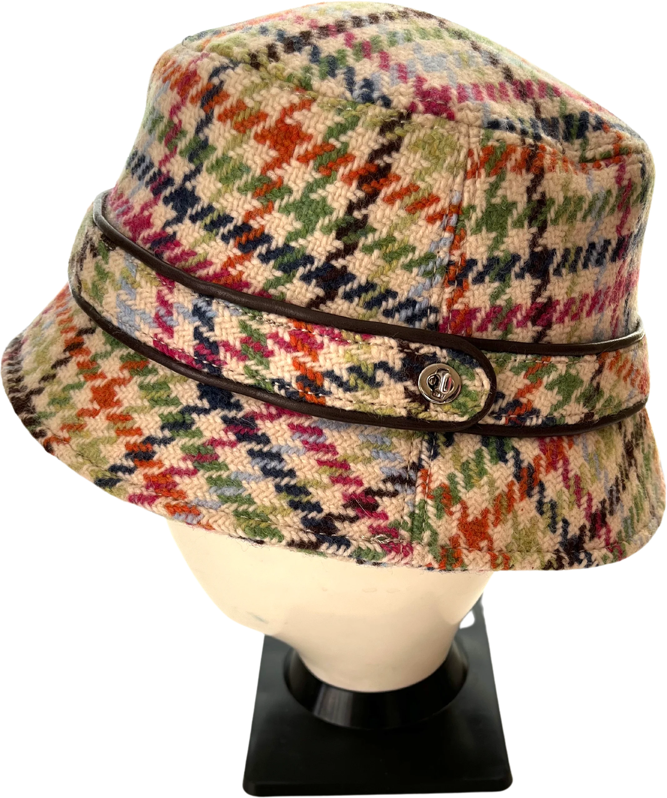 00s Coach Tweed Hampton Wool Bucket Hat Plaid Ps By Coach - Image 2