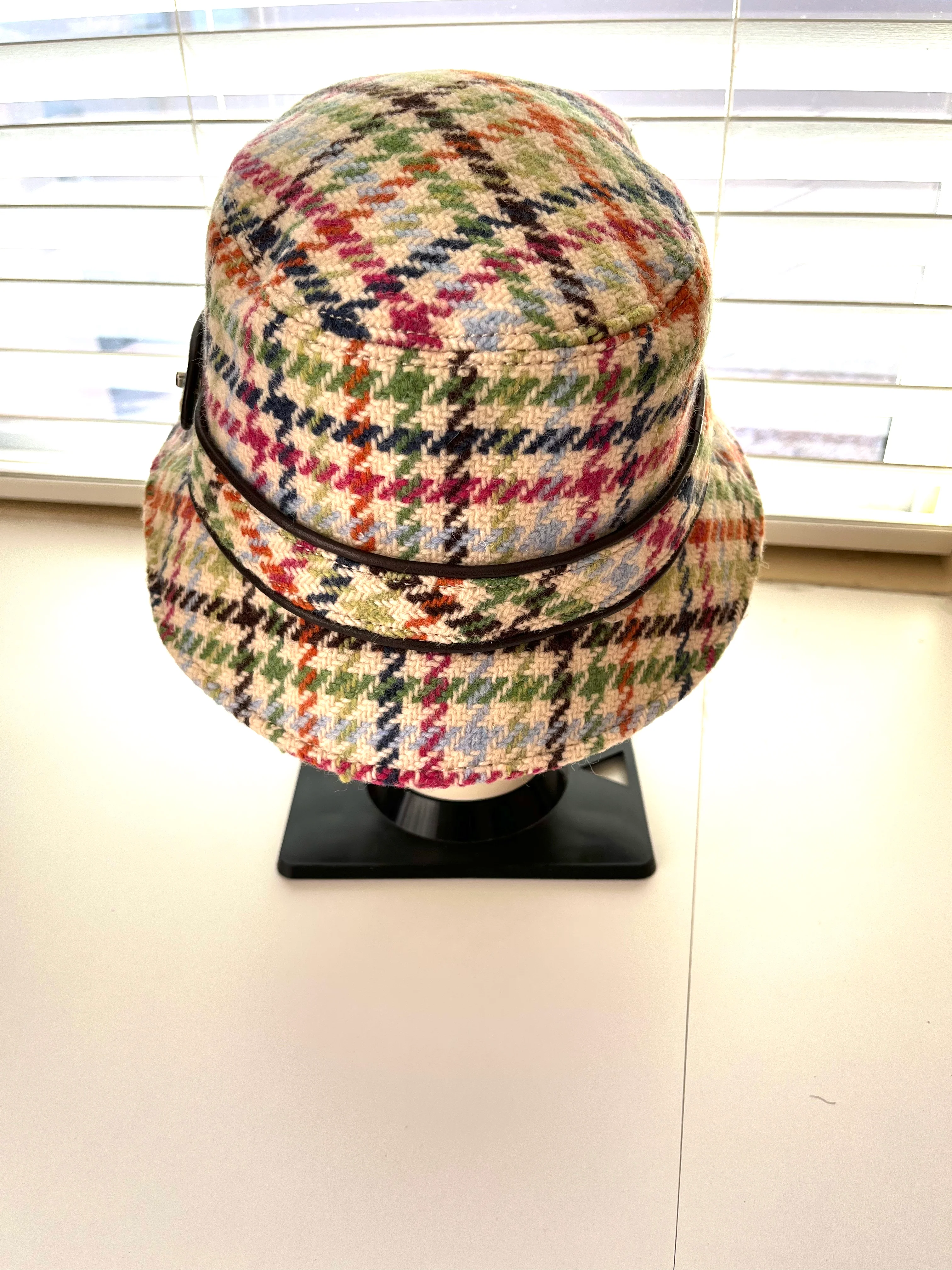 00s Coach Tweed Hampton Wool Bucket Hat Plaid Ps By Coach - Image 3
