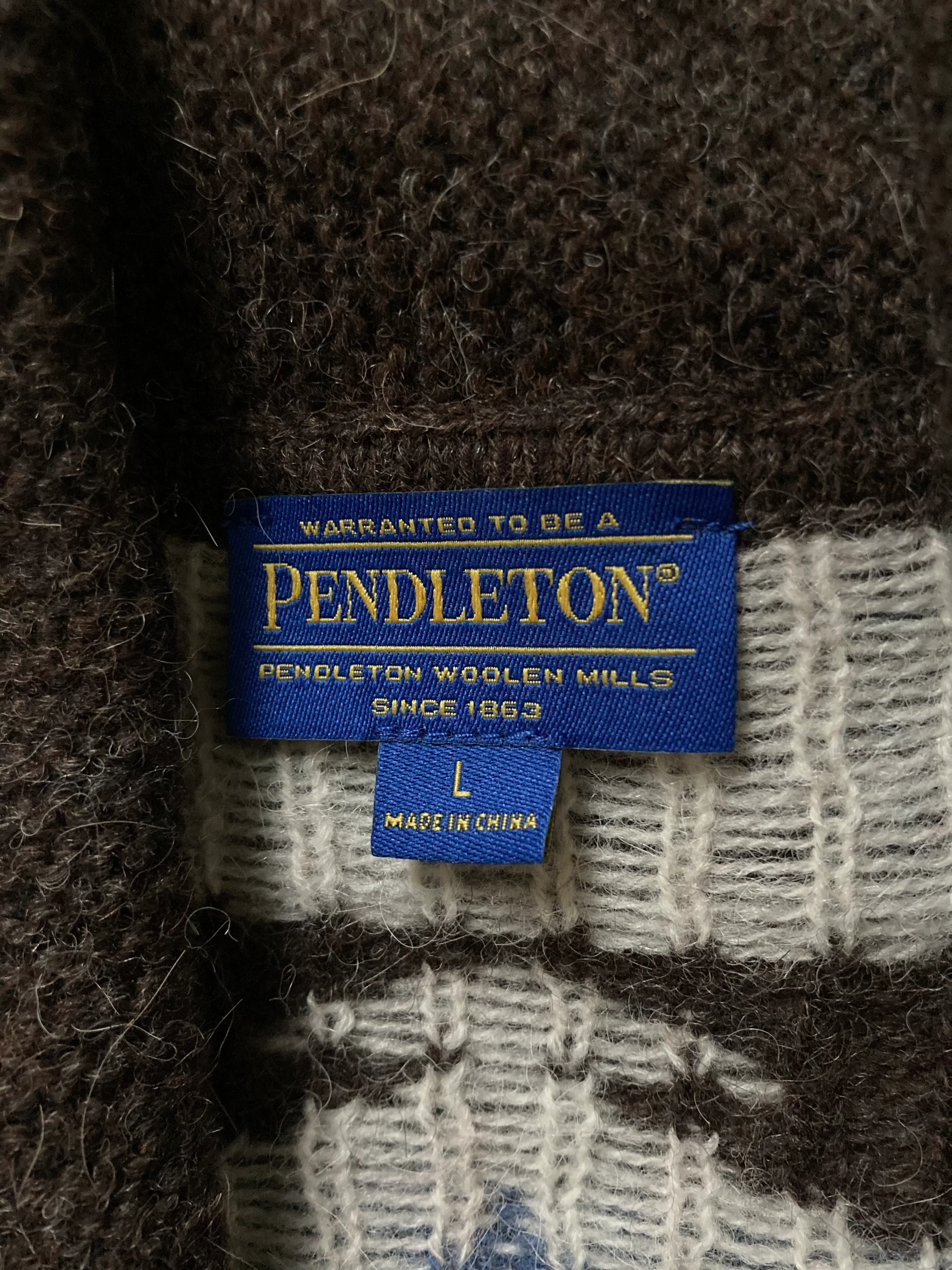 00s Cozy Zip Front Cardigan By Pendleton - Image 6