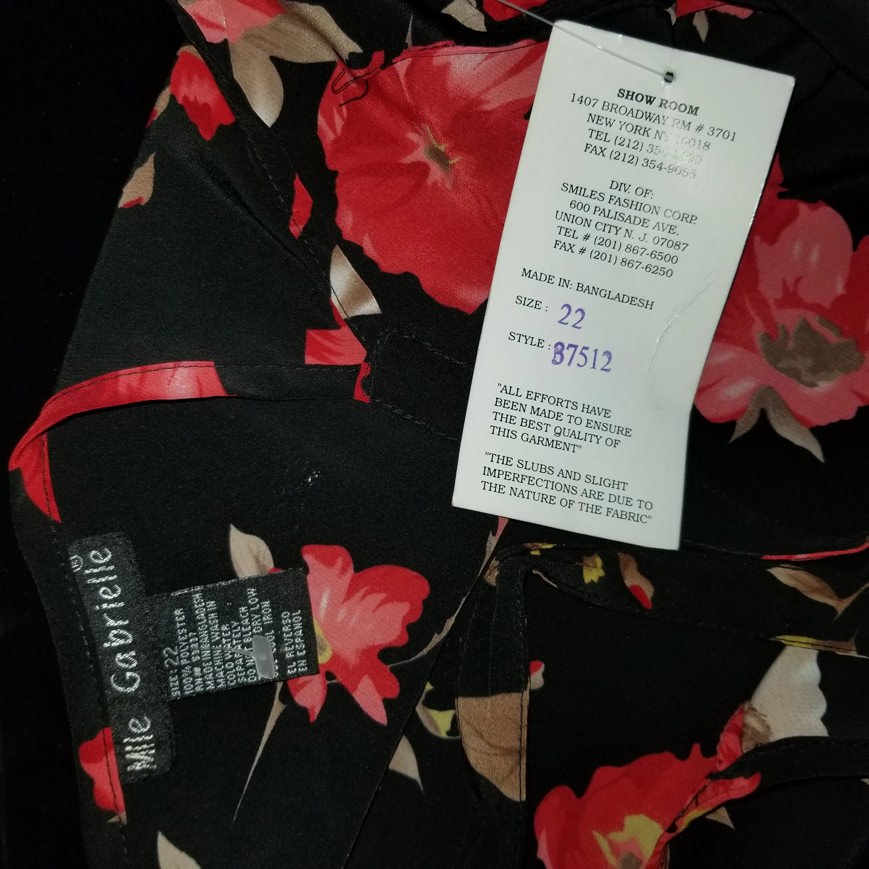 00s Crepe Floral Empire Waist Sundress W Laceup Bust By Mlle Gabrielle - Image 4