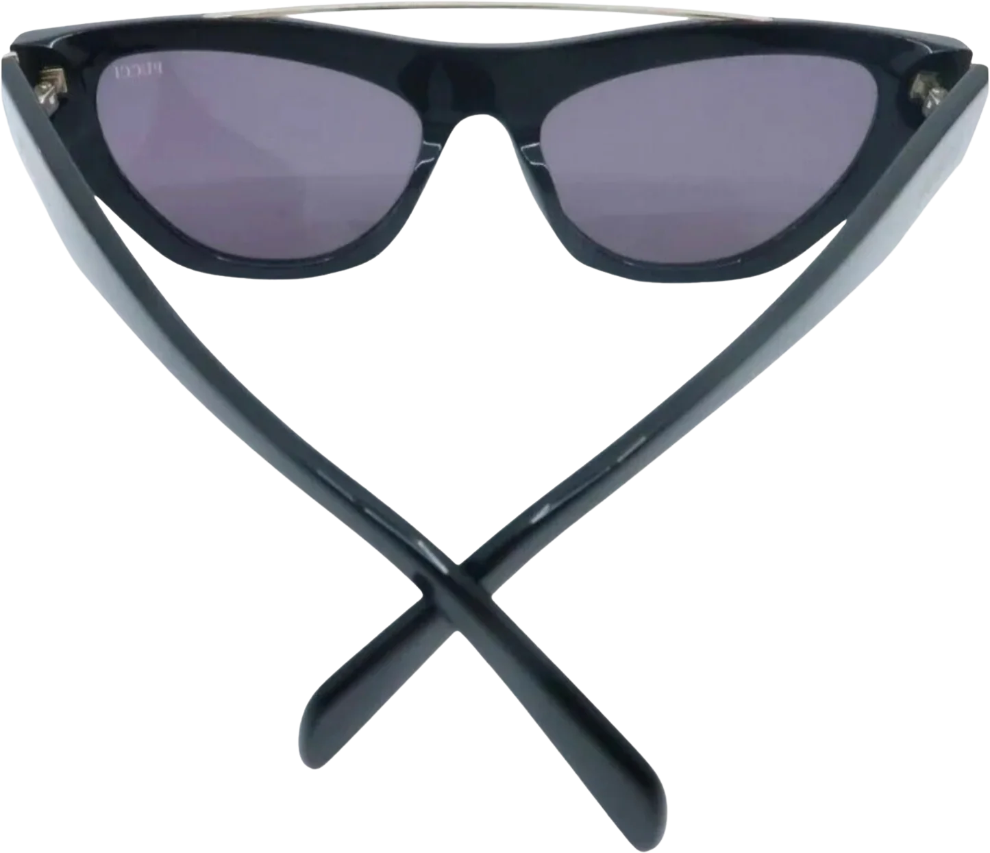 00s Emilio Pucci Black Sunglasses Mod Ep111, Italy By Emilio Pucci - Image 2
