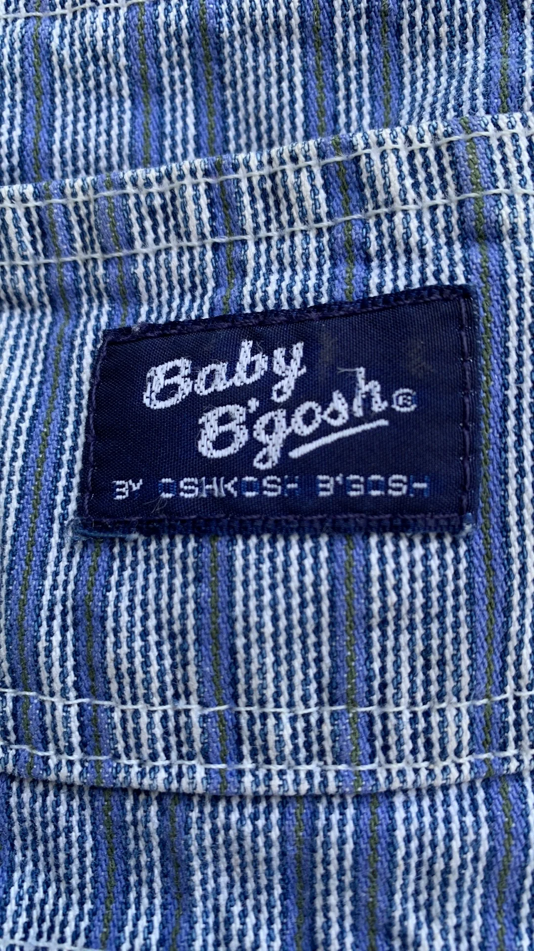 00s Engineer Strip Overalls Baby B'gosh Vestbak By Osh Kosh B'gosh - Image 11