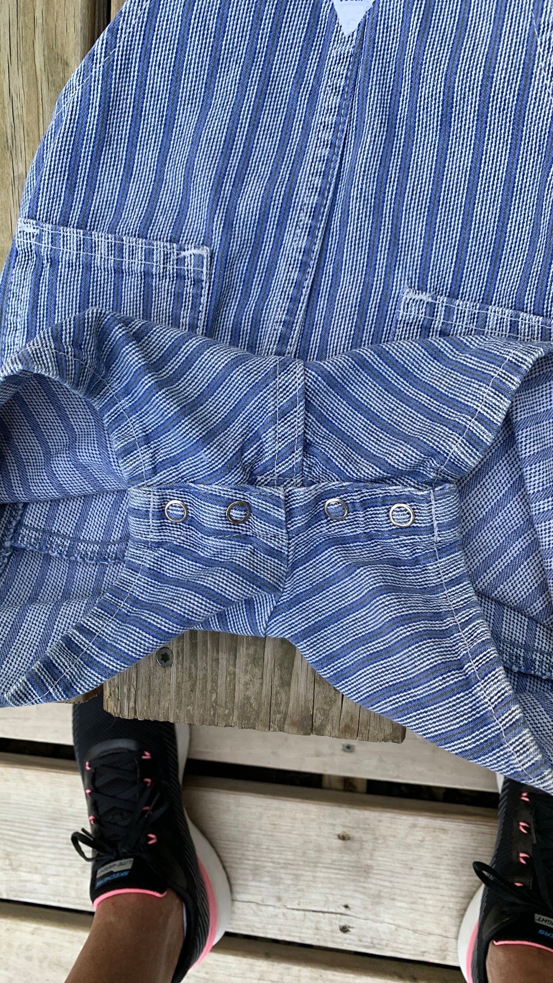 00s Engineer Strip Overalls Baby B'gosh Vestbak By Osh Kosh B'gosh - Image 8