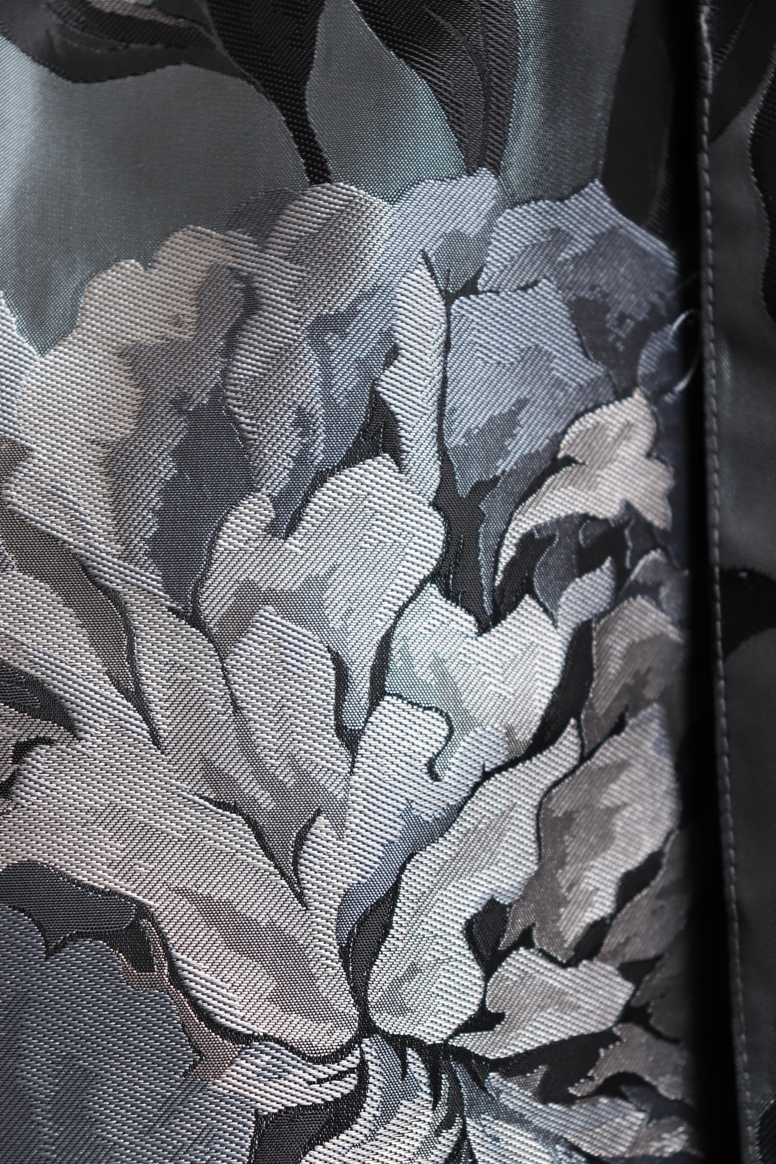 00s Floral Coat Dress M by Samuel Dong - Image 9