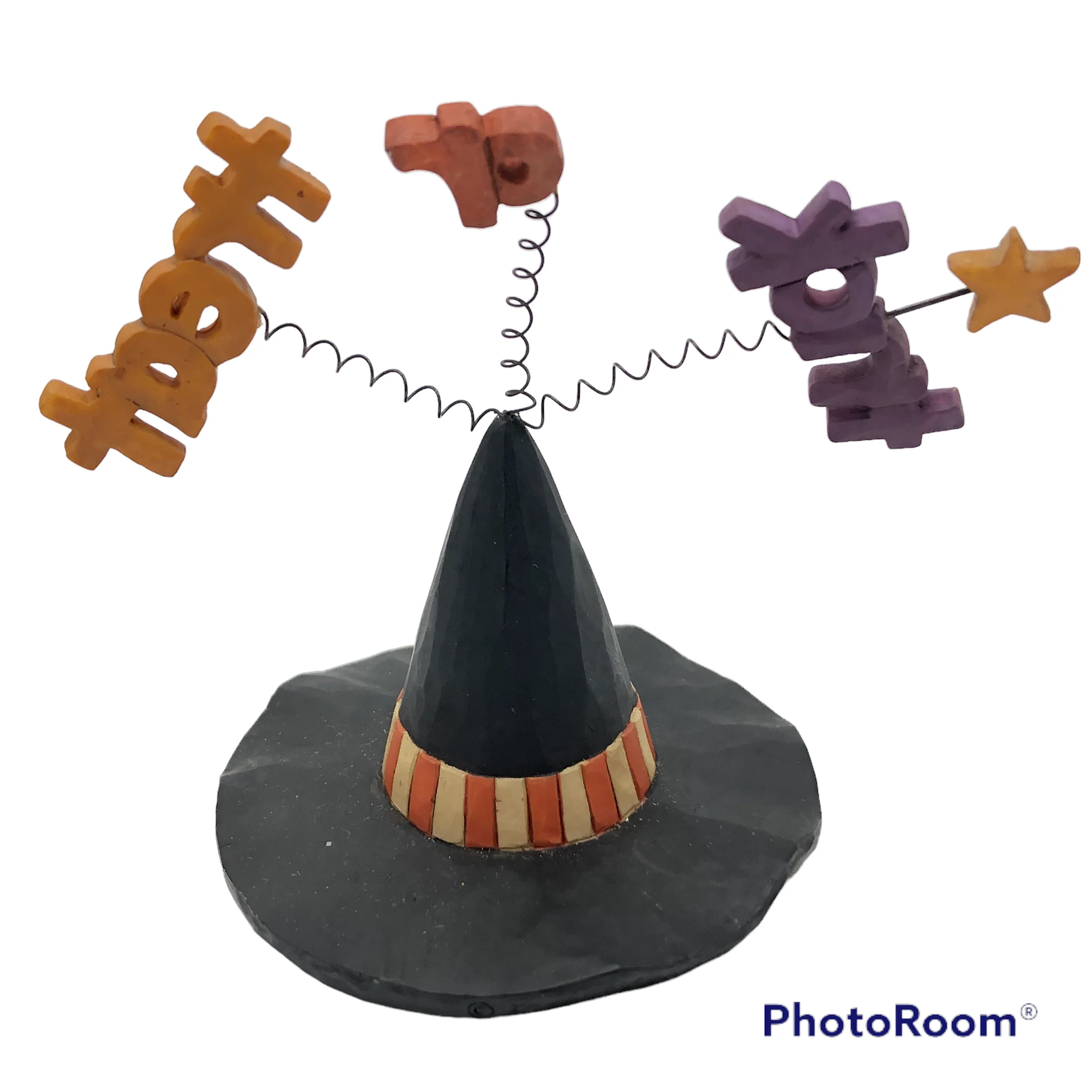 00s Halloween Trick Or Treat Witch Hat Primitive Figur By Blossom Bucket - Image 3