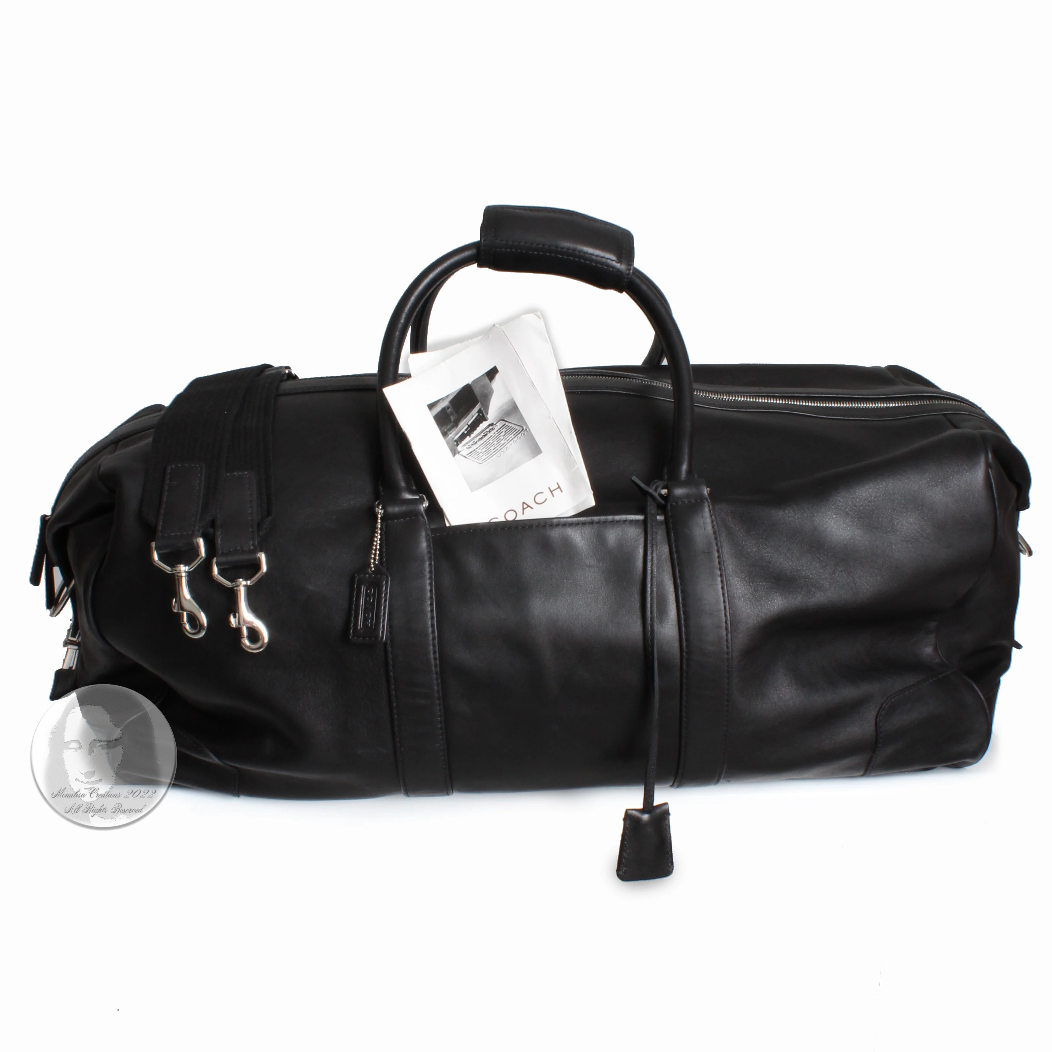 00s Hamptons Large Cabin Bag Duffel Travel Bag #5409 By Coach - Image 3
