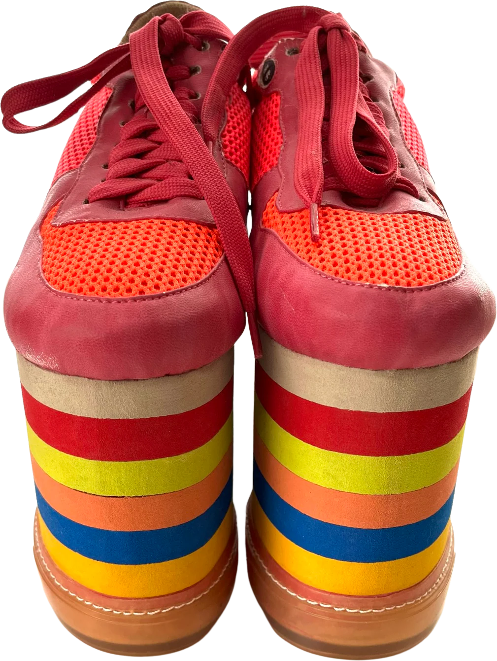 00s Jeffrey Campbell Rainbow Platform Sneakers Shoes By Jeffrey Campbell