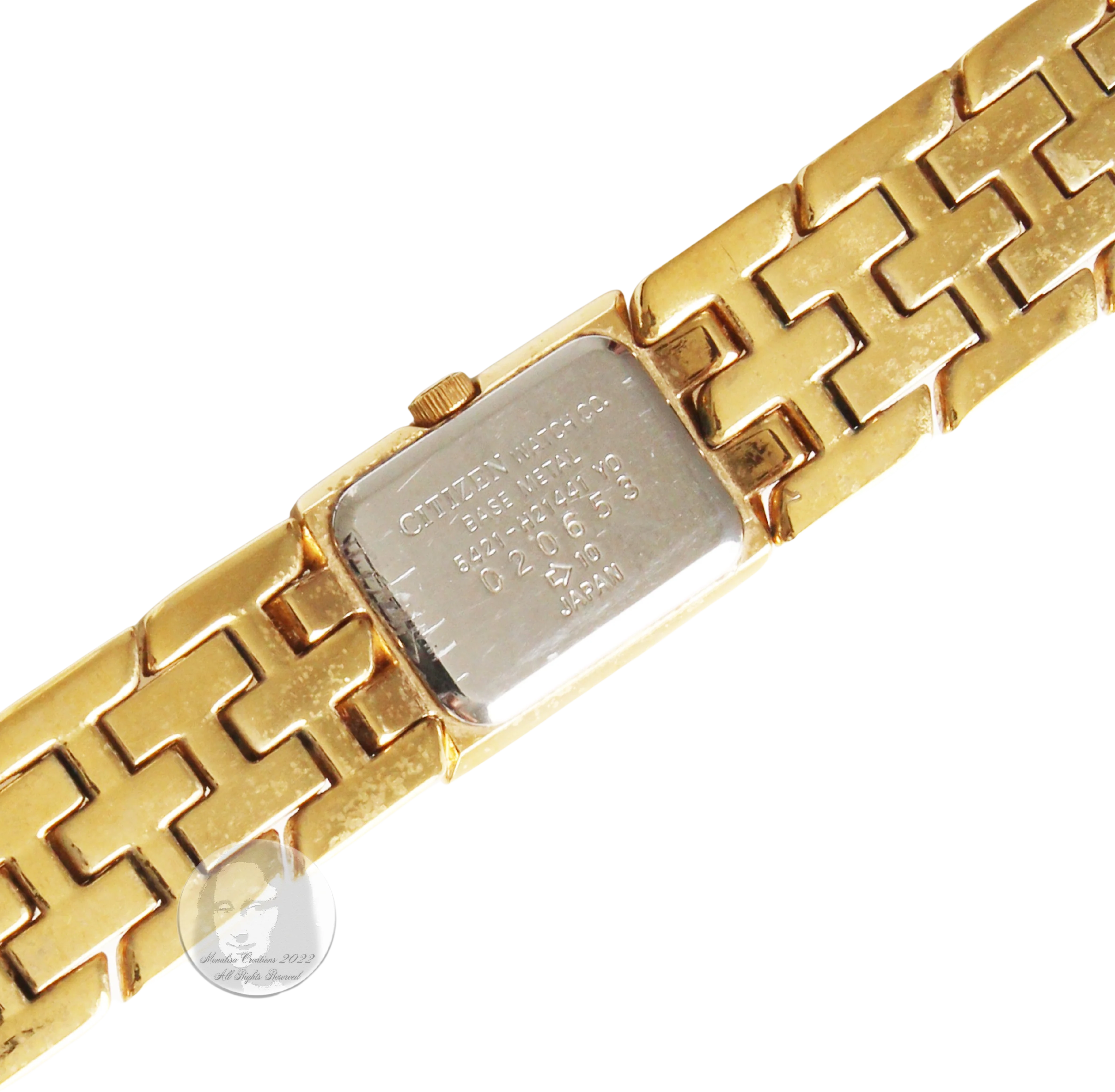 00s Ladies Wrist Watch Gold Metal Gernuine Diamonds By Citizen - Image 2
