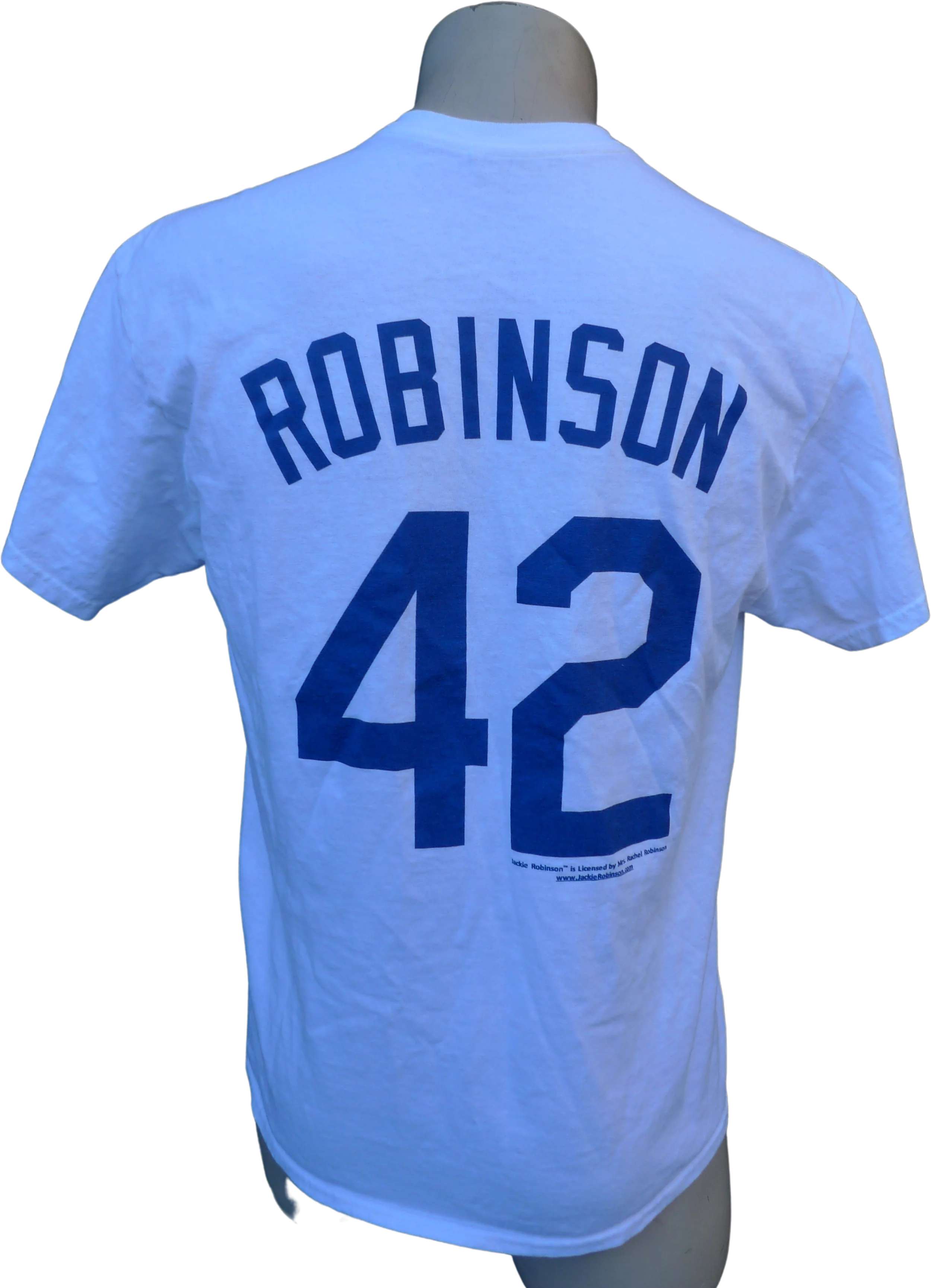 00s Mens 43 * Jackie Robinson Broolyn Dodgers Shirt - Image 2