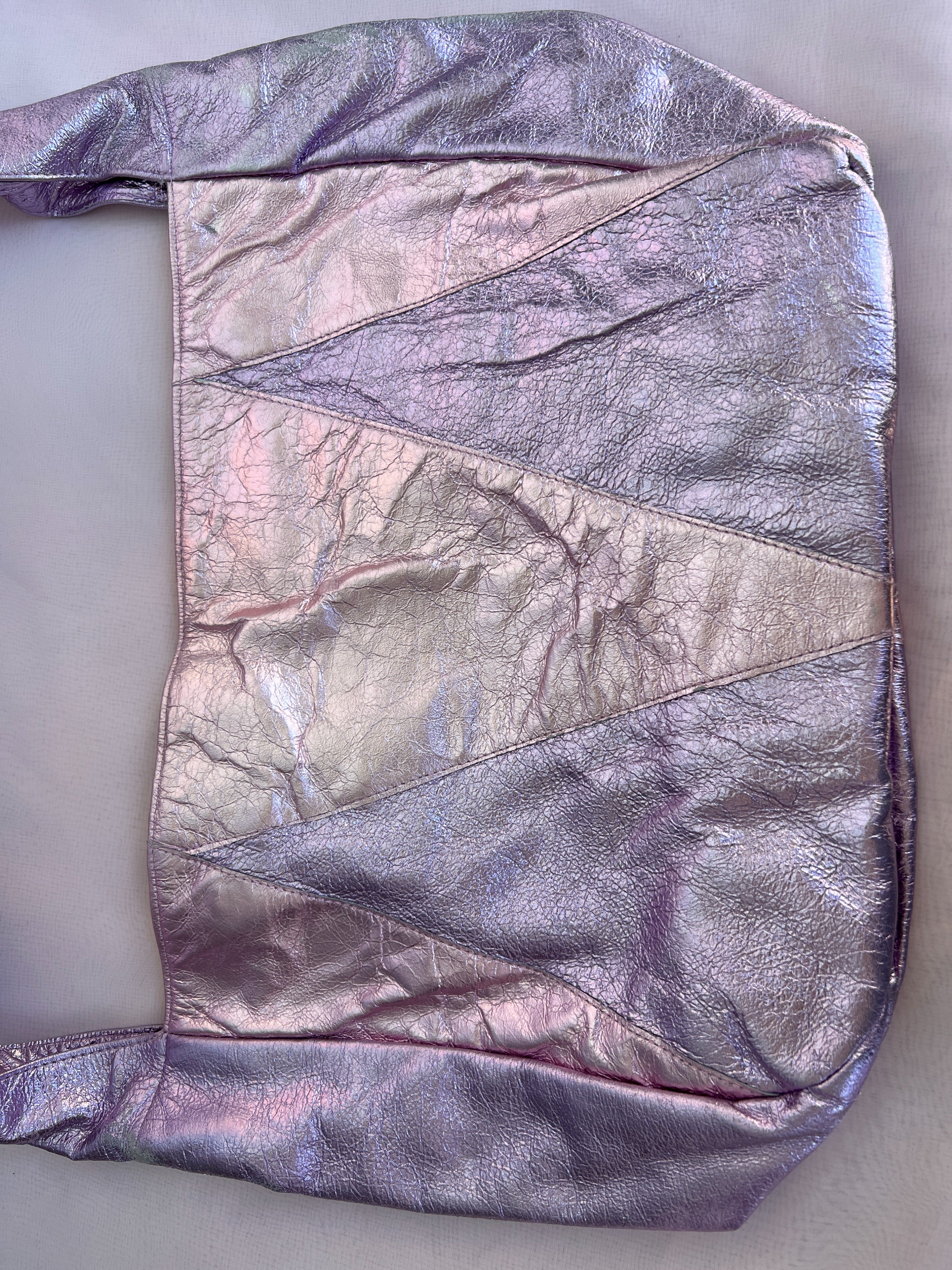 00s Metallic Pink Foil Look Purse by Bianca White - Image 10