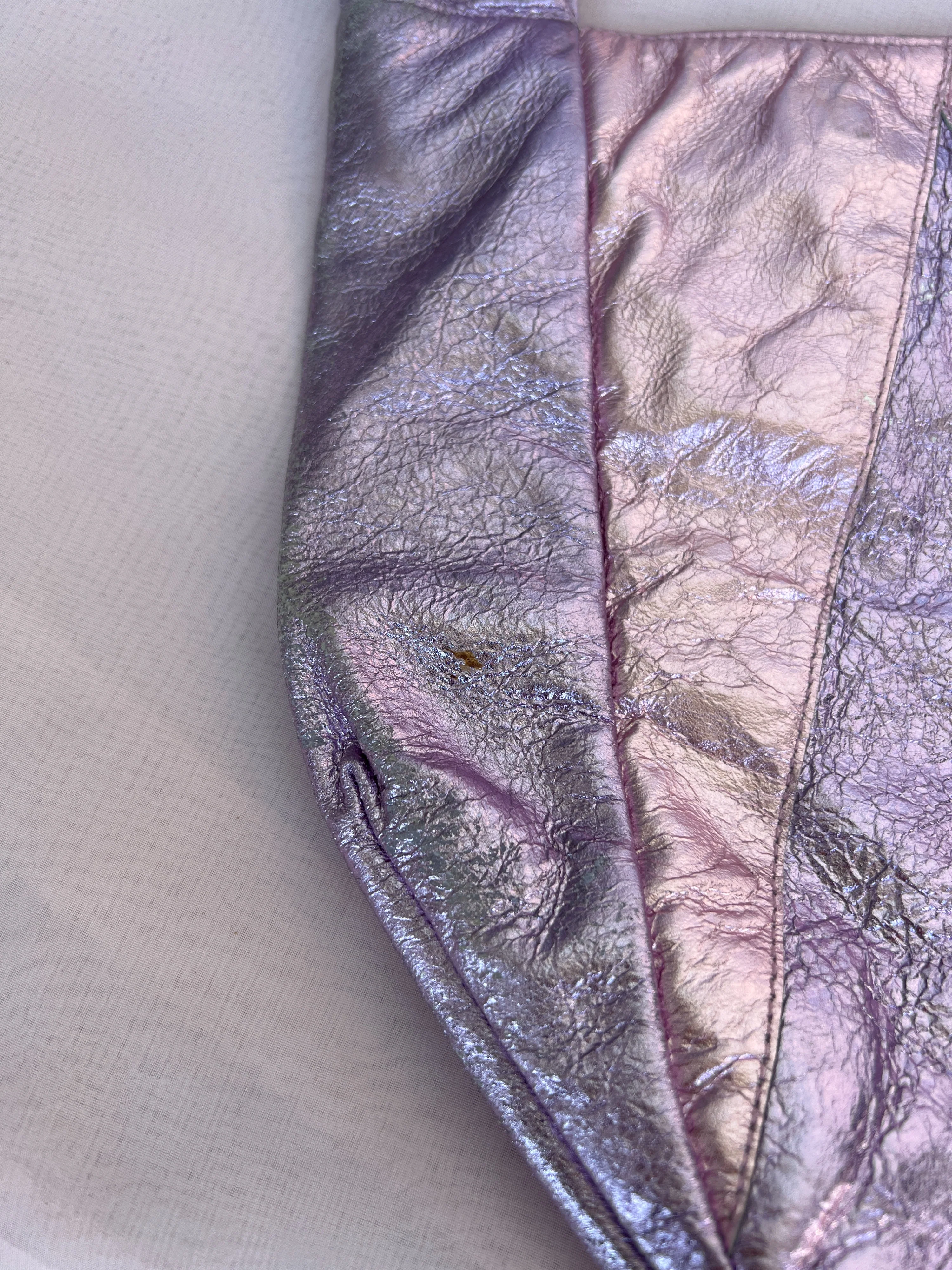 00s Metallic Pink Foil Look Purse by Bianca White - Image 8