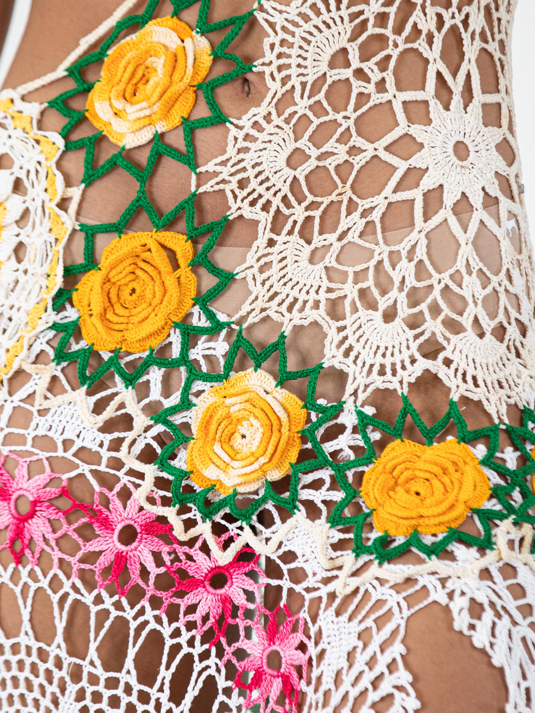 00s Morphew Collection Multicolor Cotton Crochet L By Morphew - Image 10