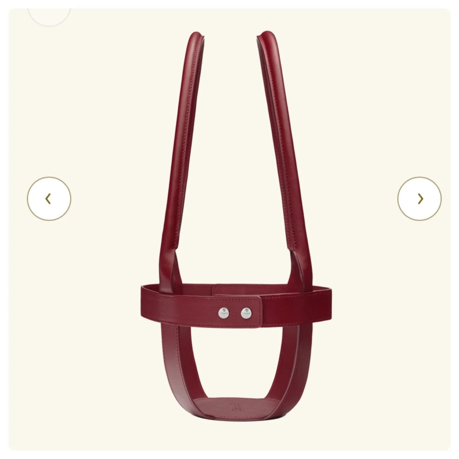 00s 1) Nib Bridle Mood Nomade Christofle Red Leather By Christofle - Image 14