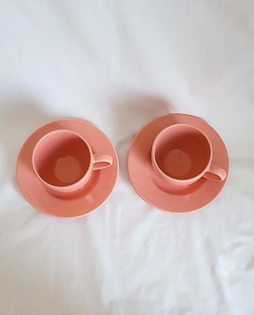 00s Pair Of Ceramic 8 Oz. Cups And Saucers - Image 4