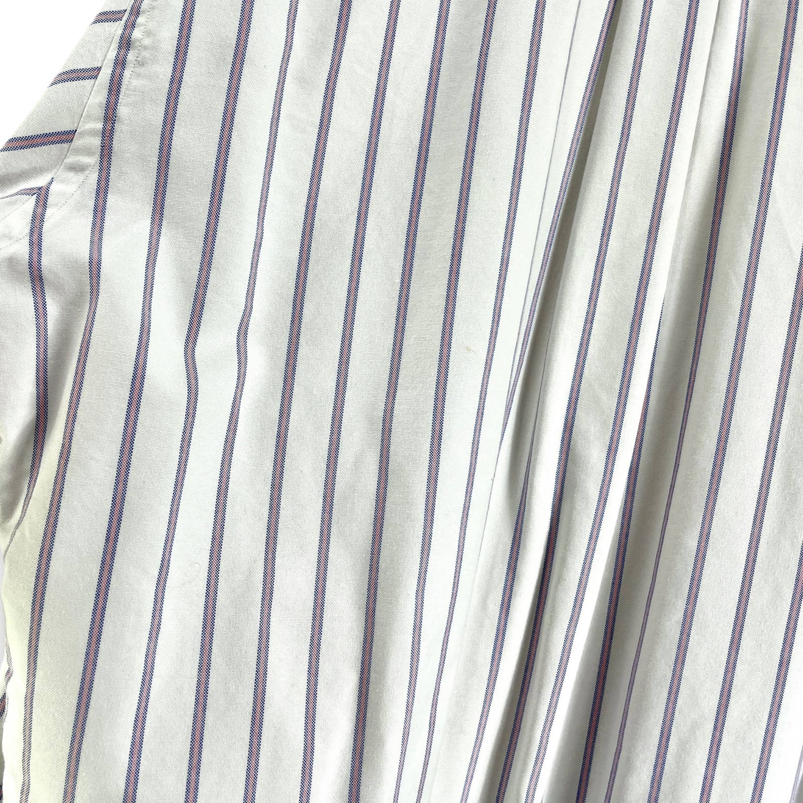 00s Pink Blue Striped Cotton Long Sleeve Button Up Shirt by LL Bean - Image 4