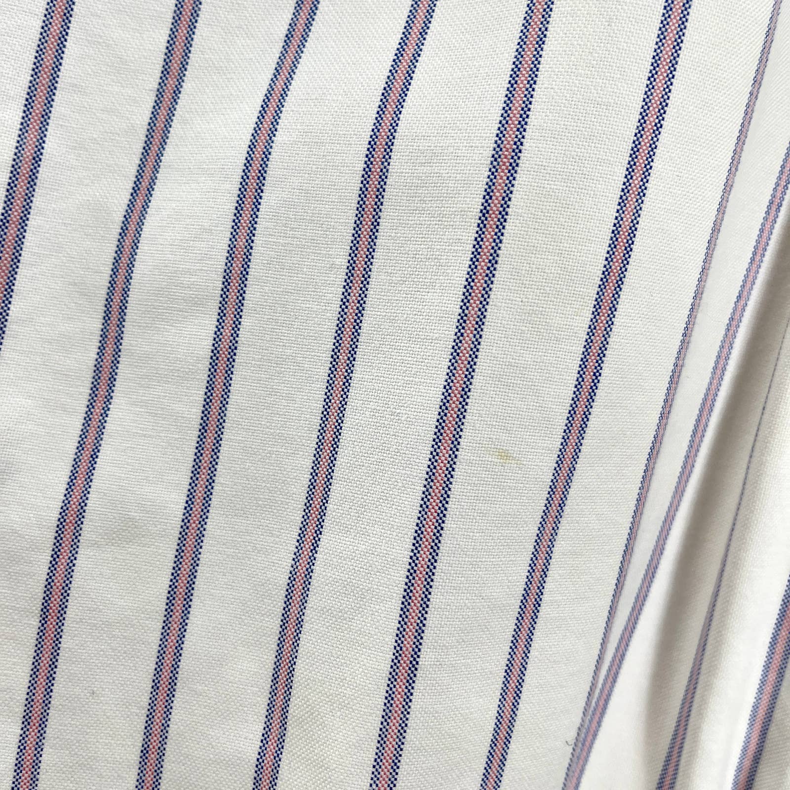 00s Pink Blue Striped Cotton Long Sleeve Button Up Shirt by LL Bean - Image 6