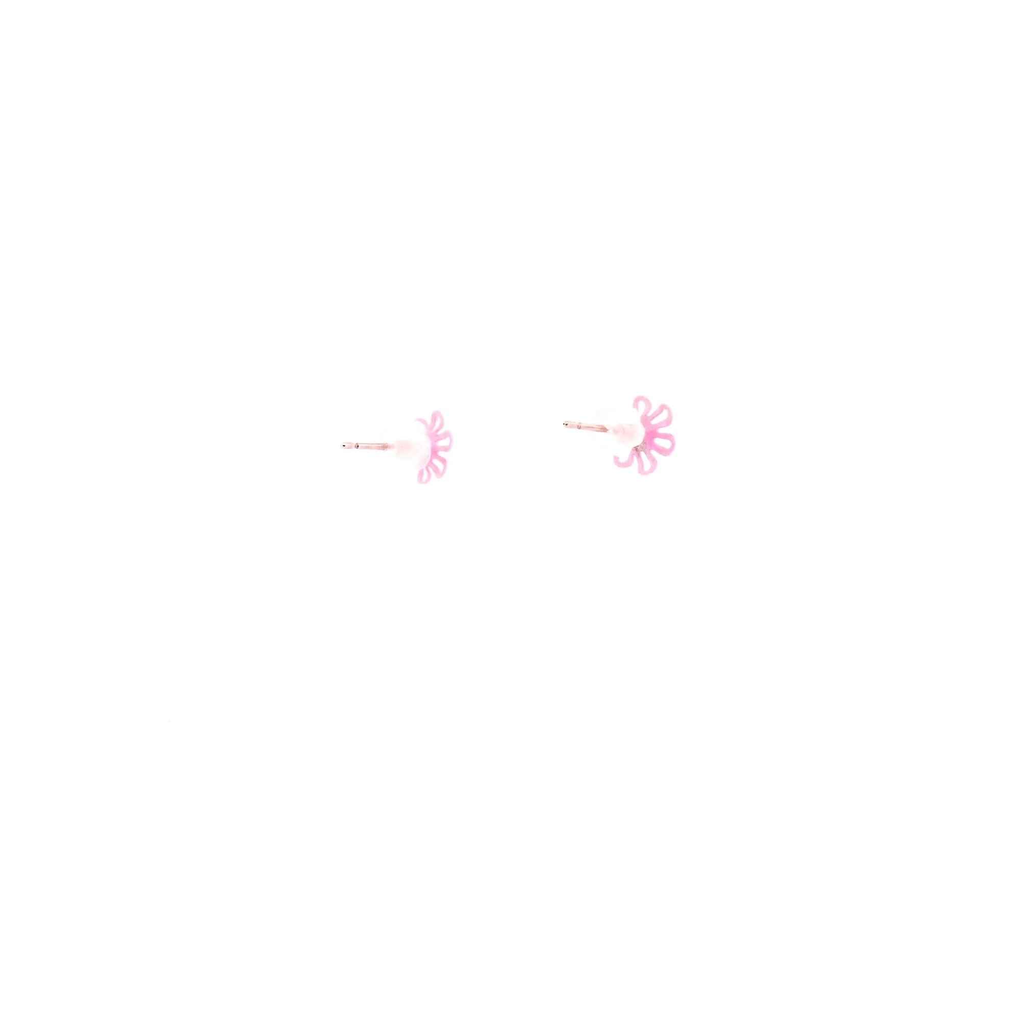 00s Pink Tiny Daisy Stud Earrings Cutout Daisy Earrings - Image 6