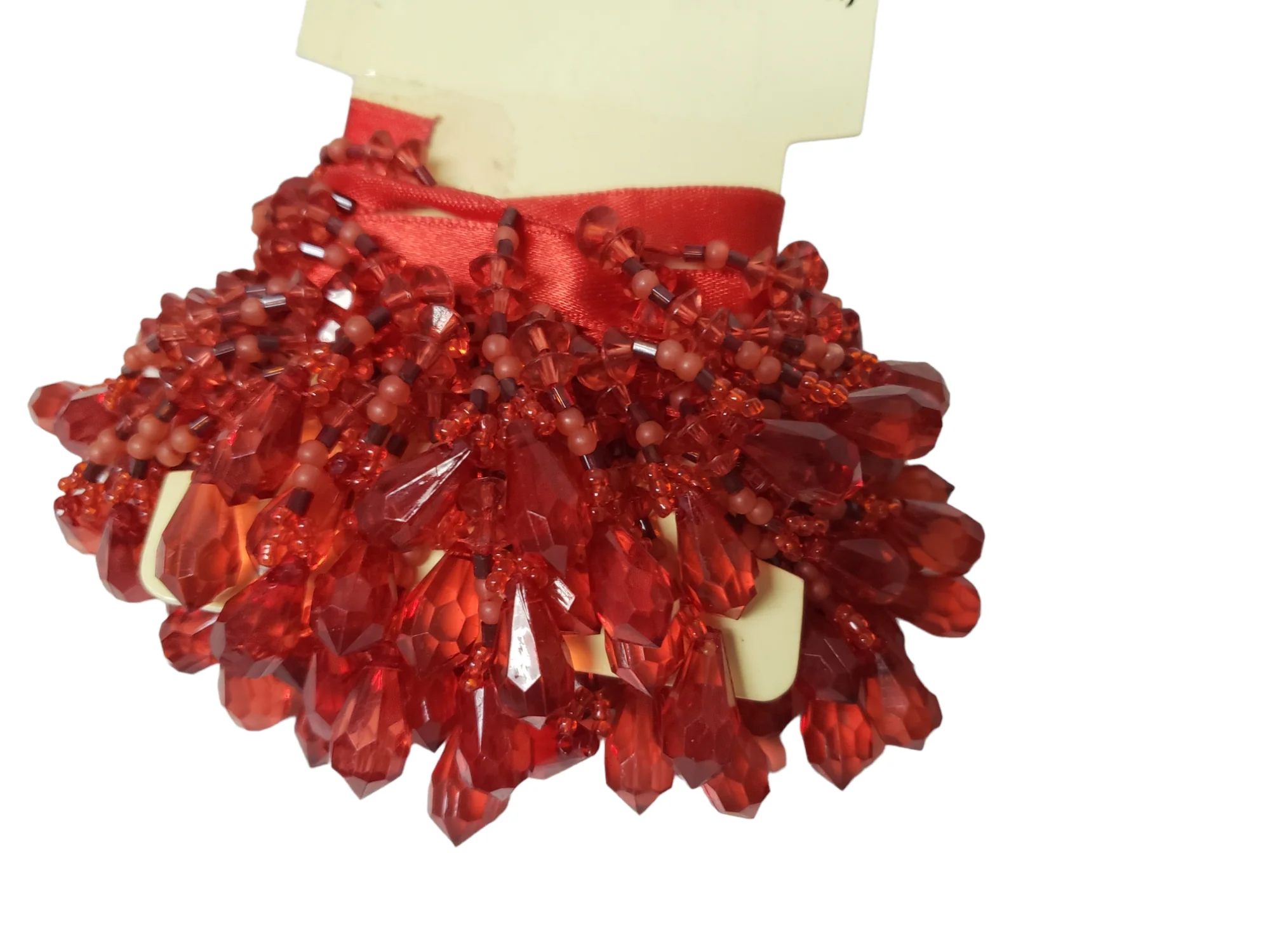 00s Red Beaded Fringe By Next Style - Image 3