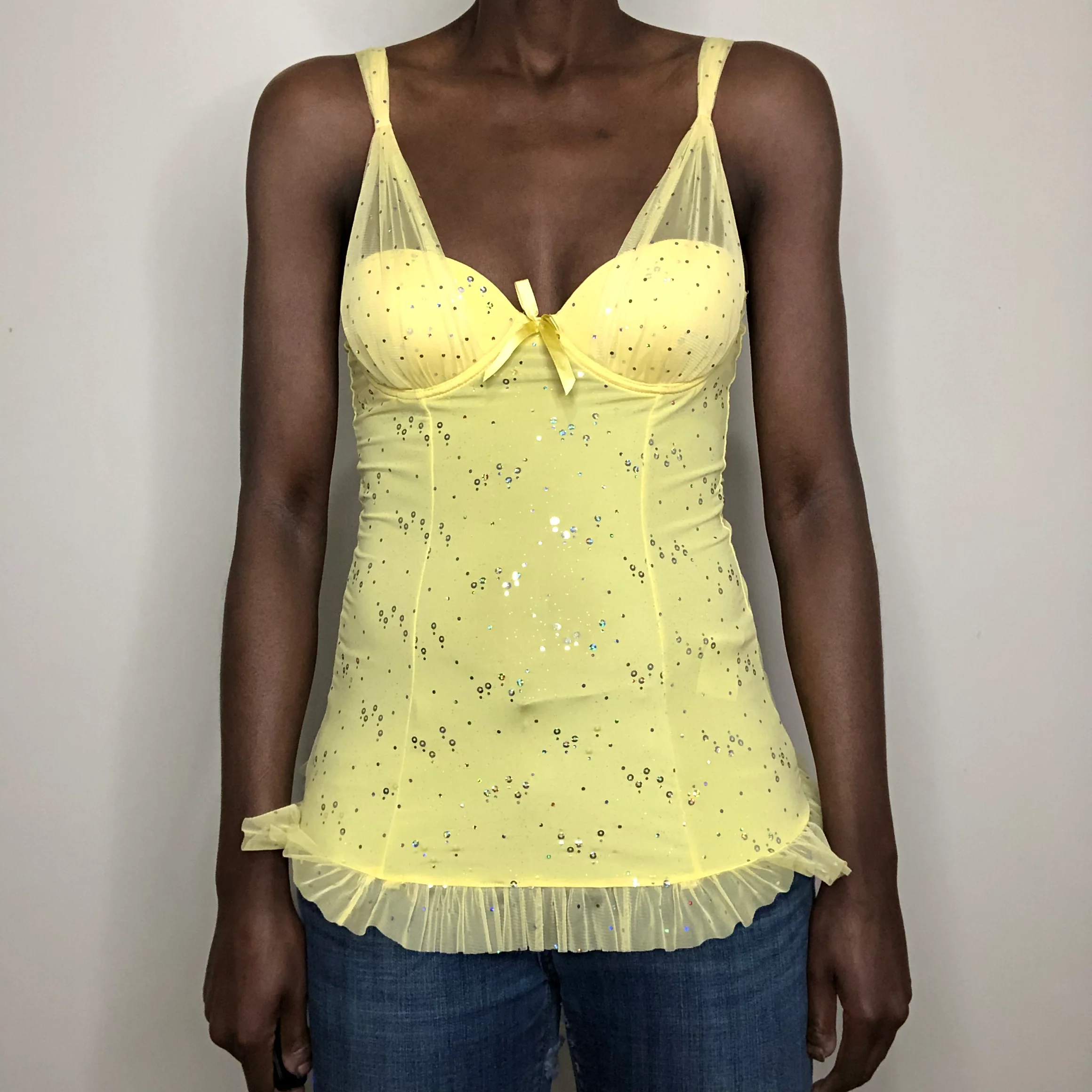 00s Sequin Fairy Bustle Ruffle Back Babydoll Set Size By Victoria's Secret - Image 8
