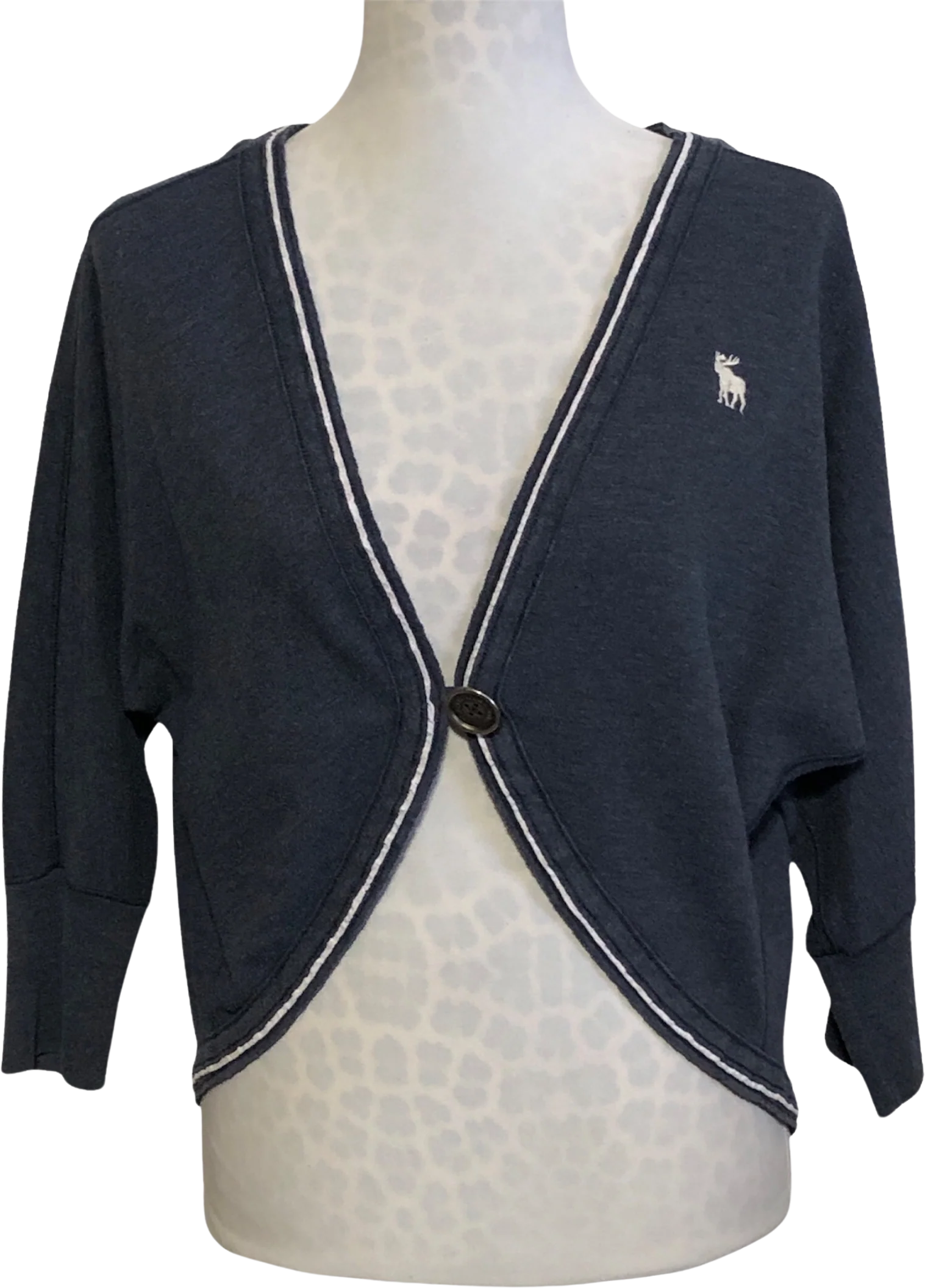 00s Single Button Cocoon Cardigan By Abercrombie & Fitch