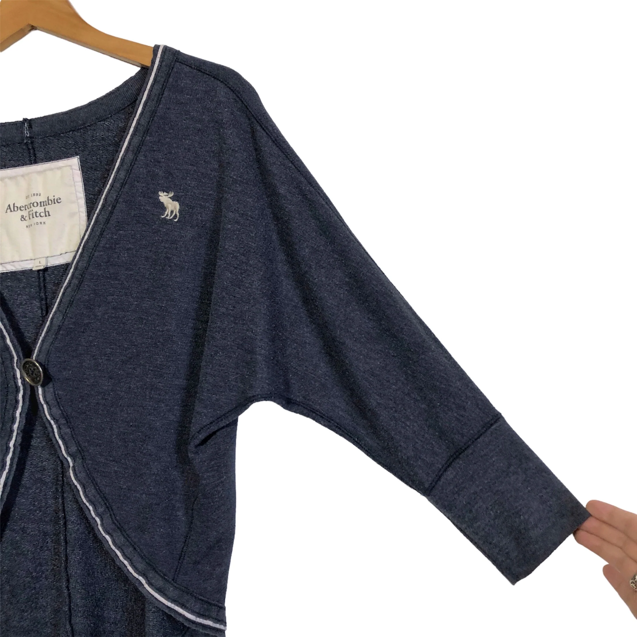 00s Single Button Cocoon Cardigan By Abercrombie & Fitch - Image 5