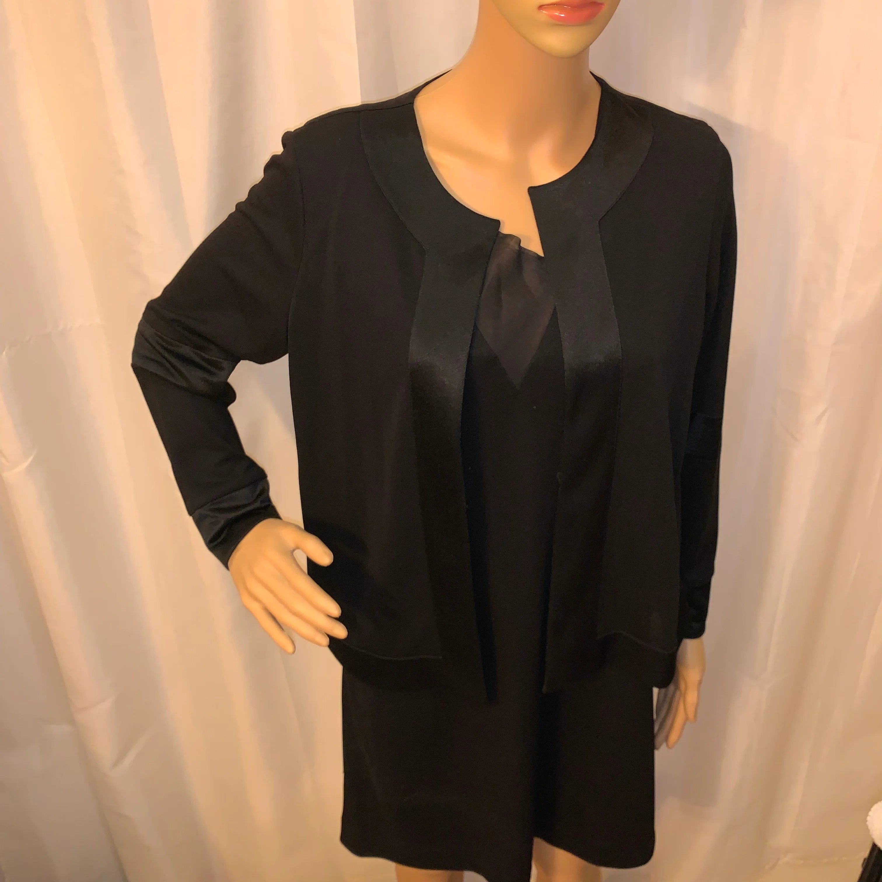 00s Size 42 Balenciaga Black Shift Jacket Dress By Balenciaga - Image 11