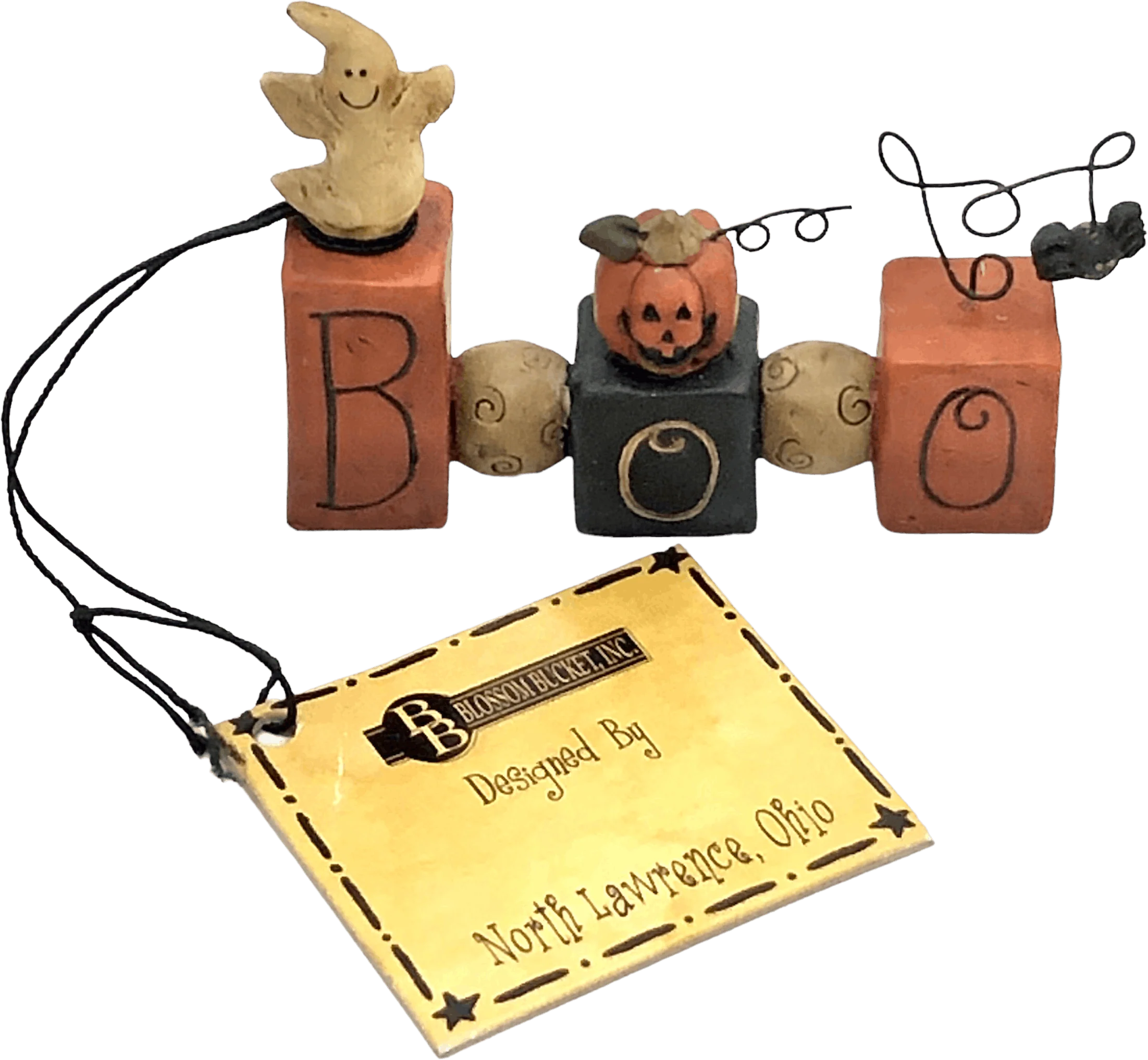 00s Suzi Skoglund Halloween Boo Ghost Mini Figurine By Blossom Bucket - Image 6