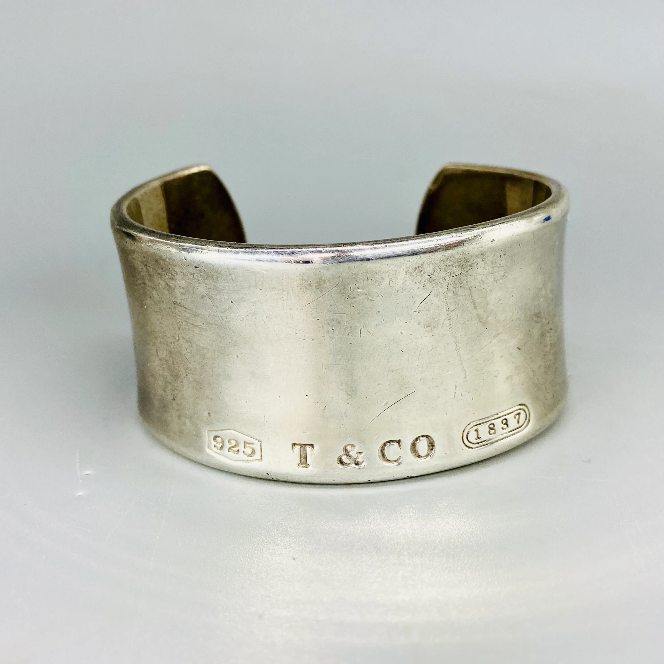 00s Tiffany And Co Wide Cuff Bracelet Sterling Silver By Tiffany - Image 3