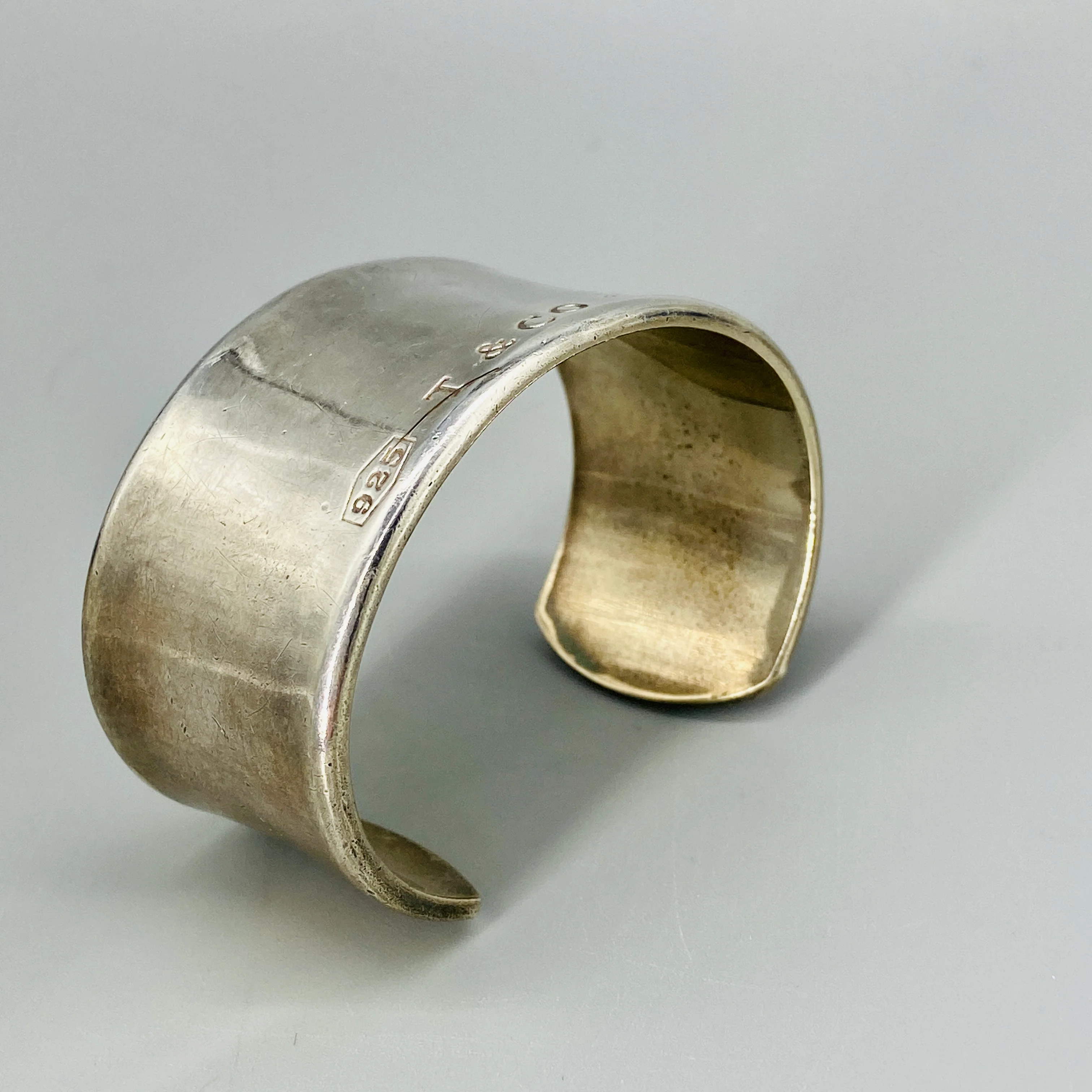00s Tiffany And Co Wide Cuff Bracelet Sterling Silver By Tiffany - Image 4