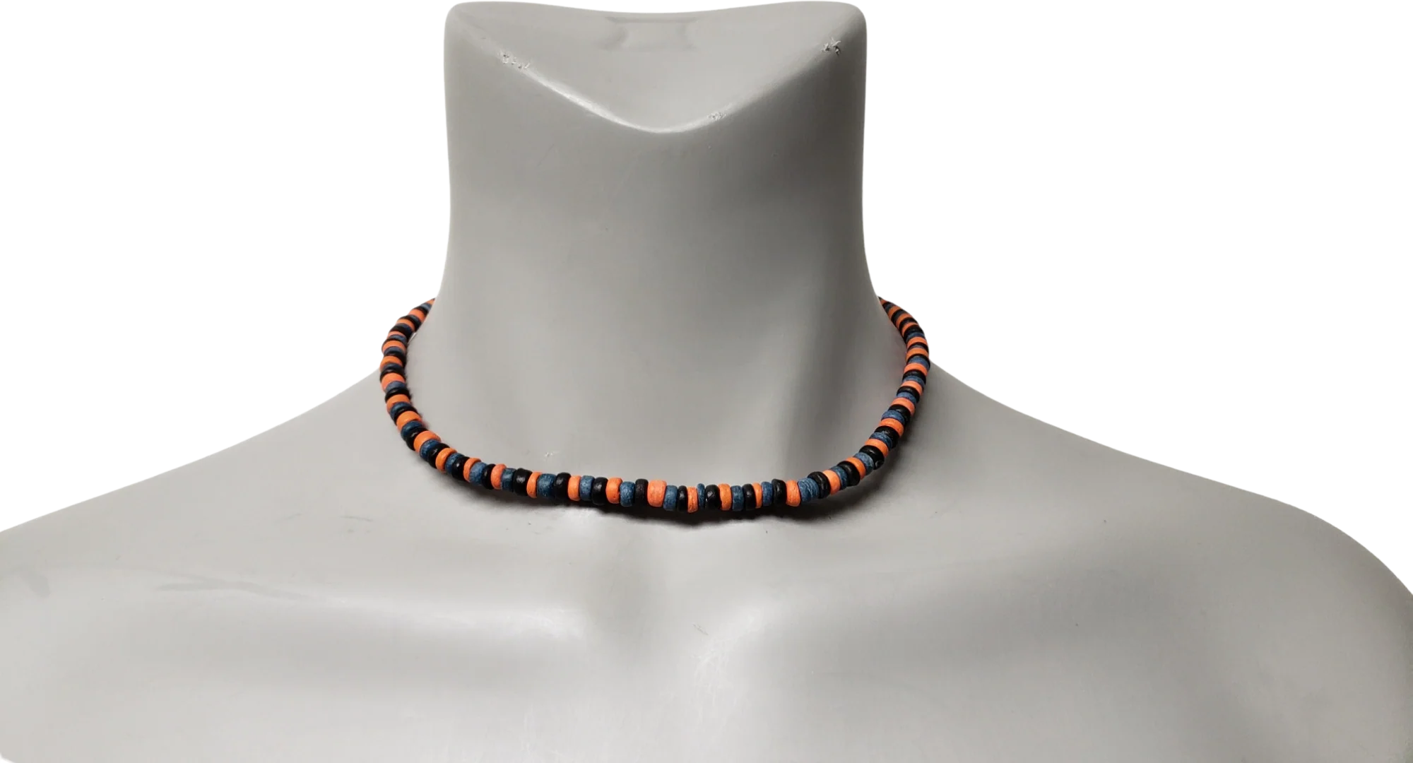 00s Tri-color Coco Shell Beach Choker Necklace