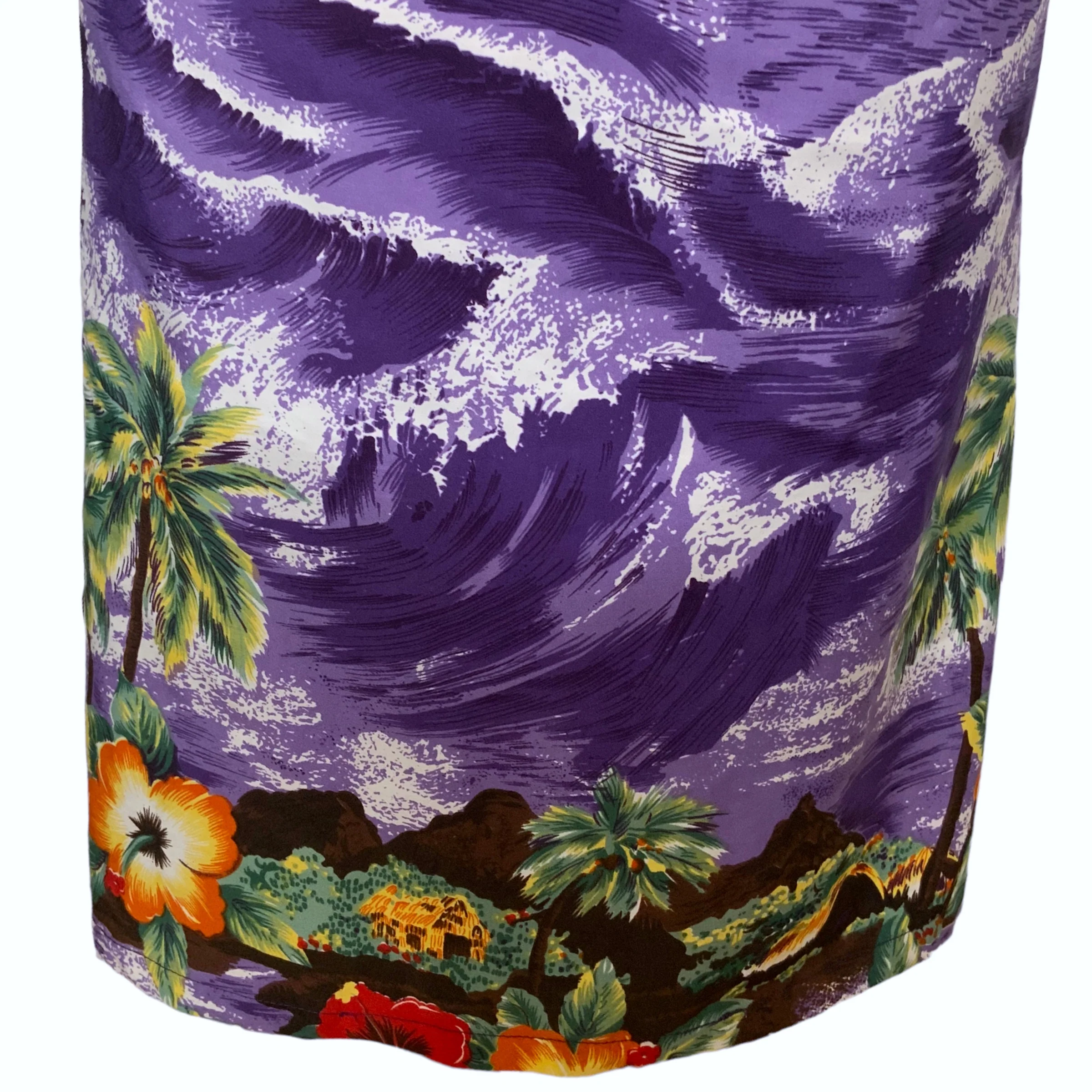 00s Tropical Hawaiian Kitschy Print Slip Sundress By Roundy Bay - Image 8