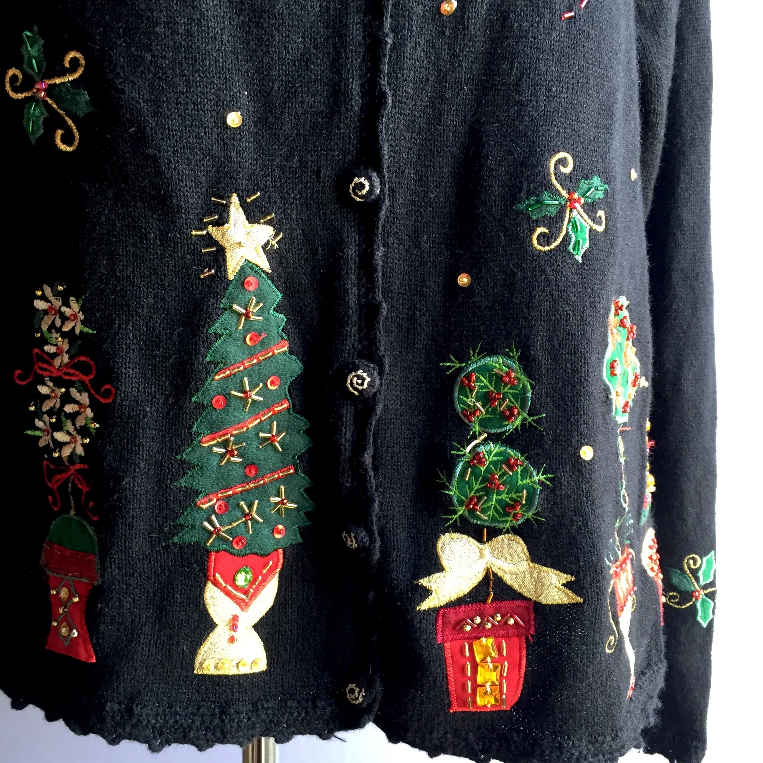 00s Ugly Christmas Sweater Topiary Grand Millennial By Heirloom Collectibles - Image 8