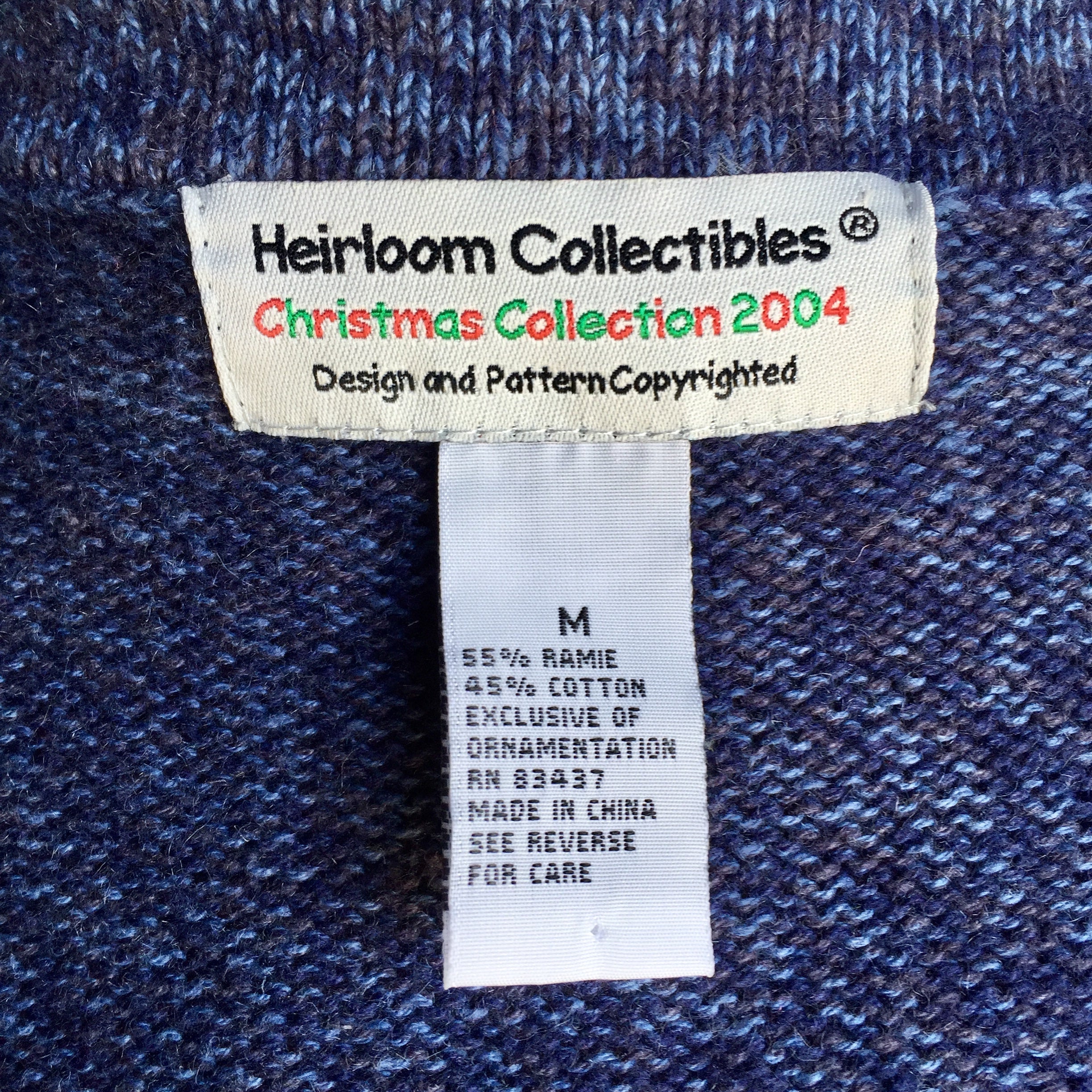 00s Ugly Christmas Zip Front Snowflake Cardigan By Heirloom Collectibles - Image 6