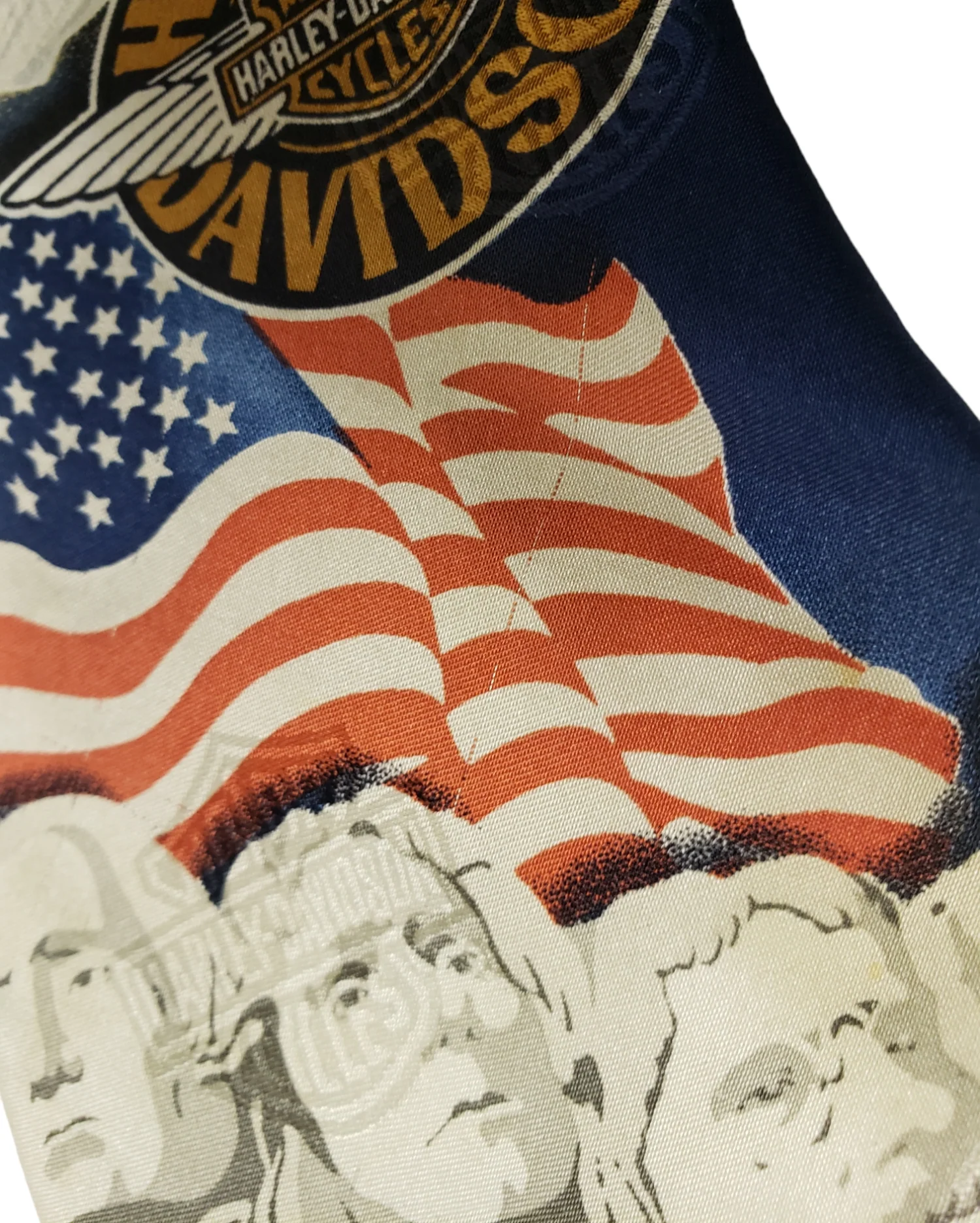 00s Us Maps And Landmarks Silk Necktie By Harley Davidson - Image 6