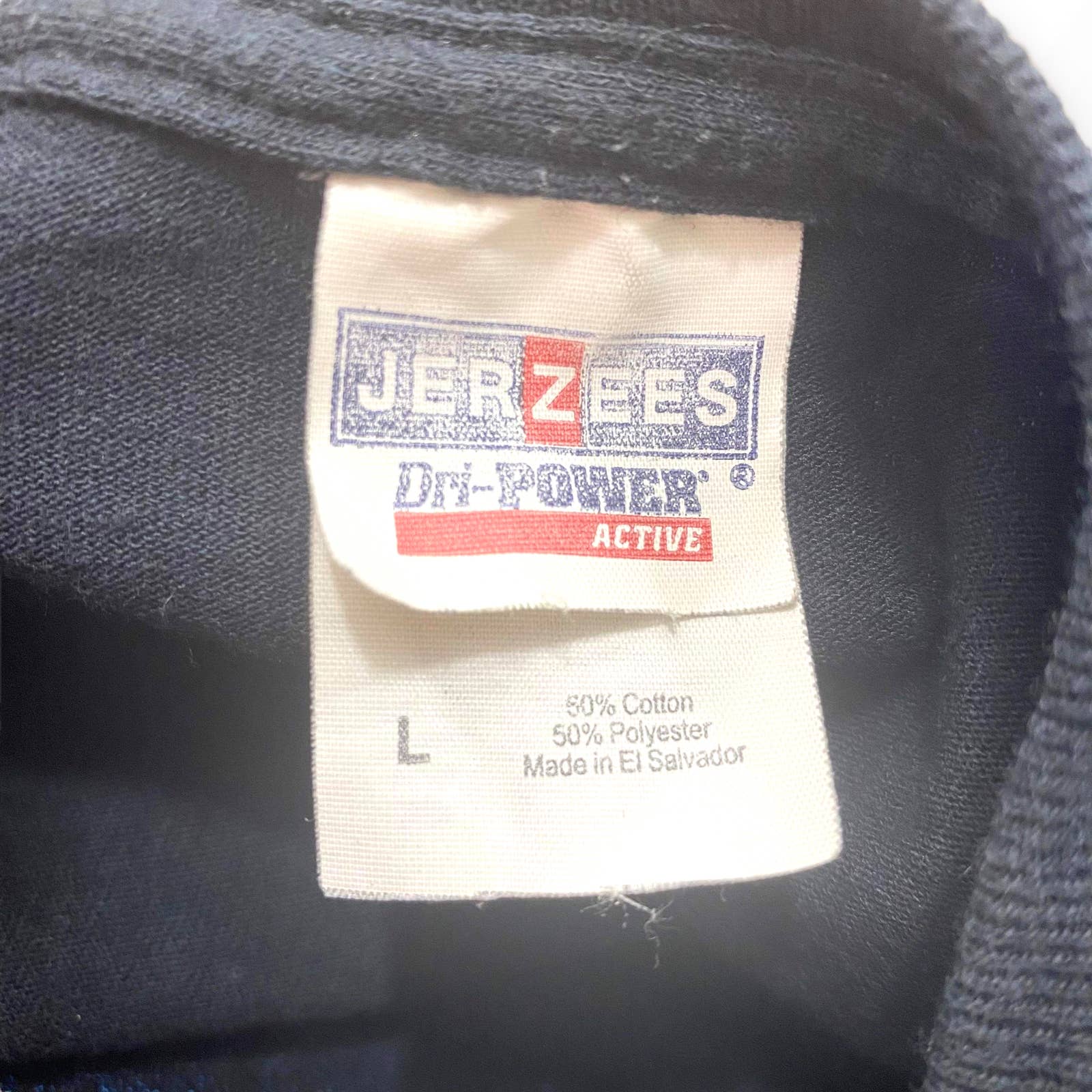 00s Vintage Black Bold Academy Athletics Round Neck Short Sleeve Tee by Jerzees - Image 4
