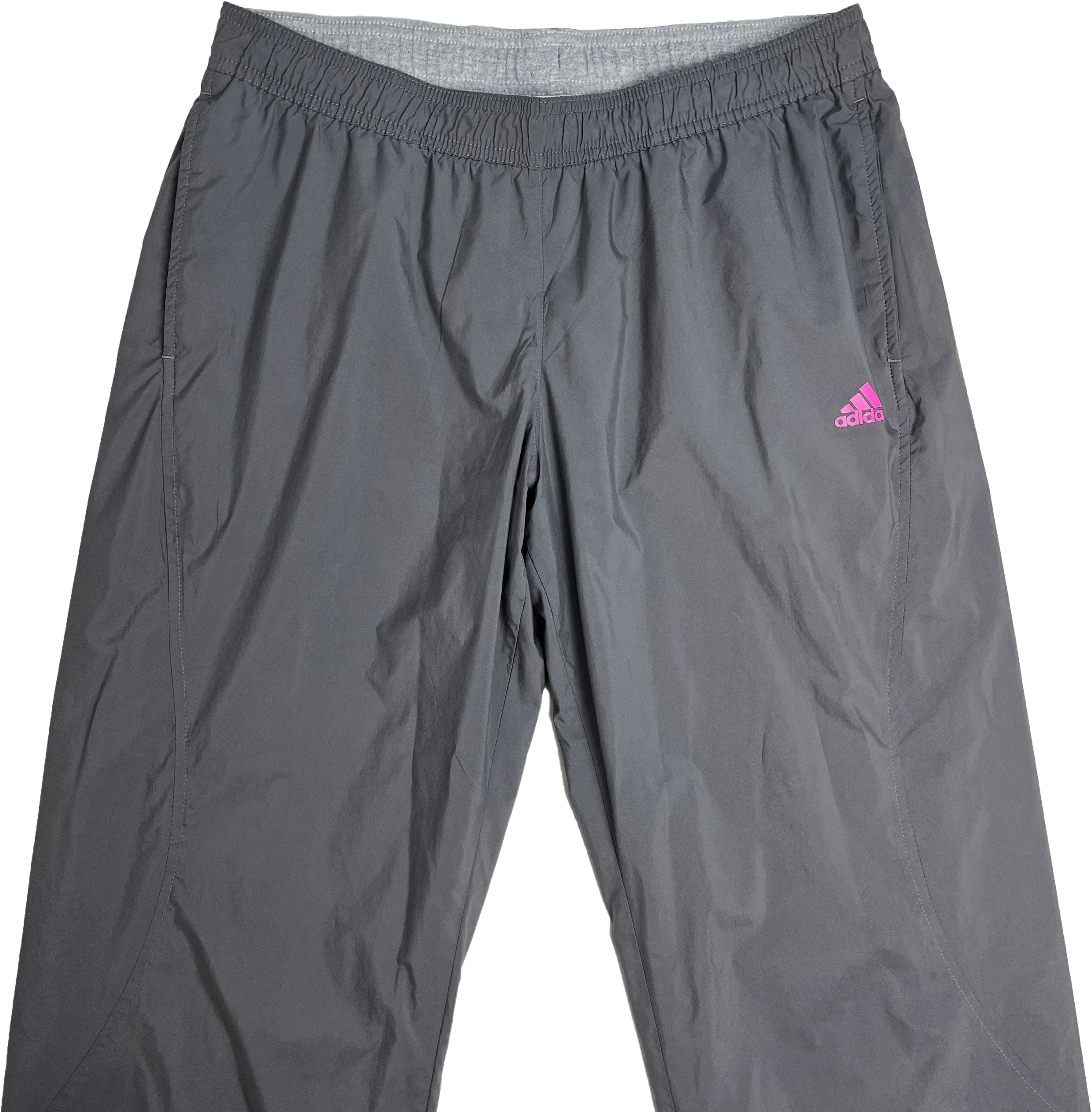 00s Vintage Gray Track Pant Joggers By Adidas - Image 2