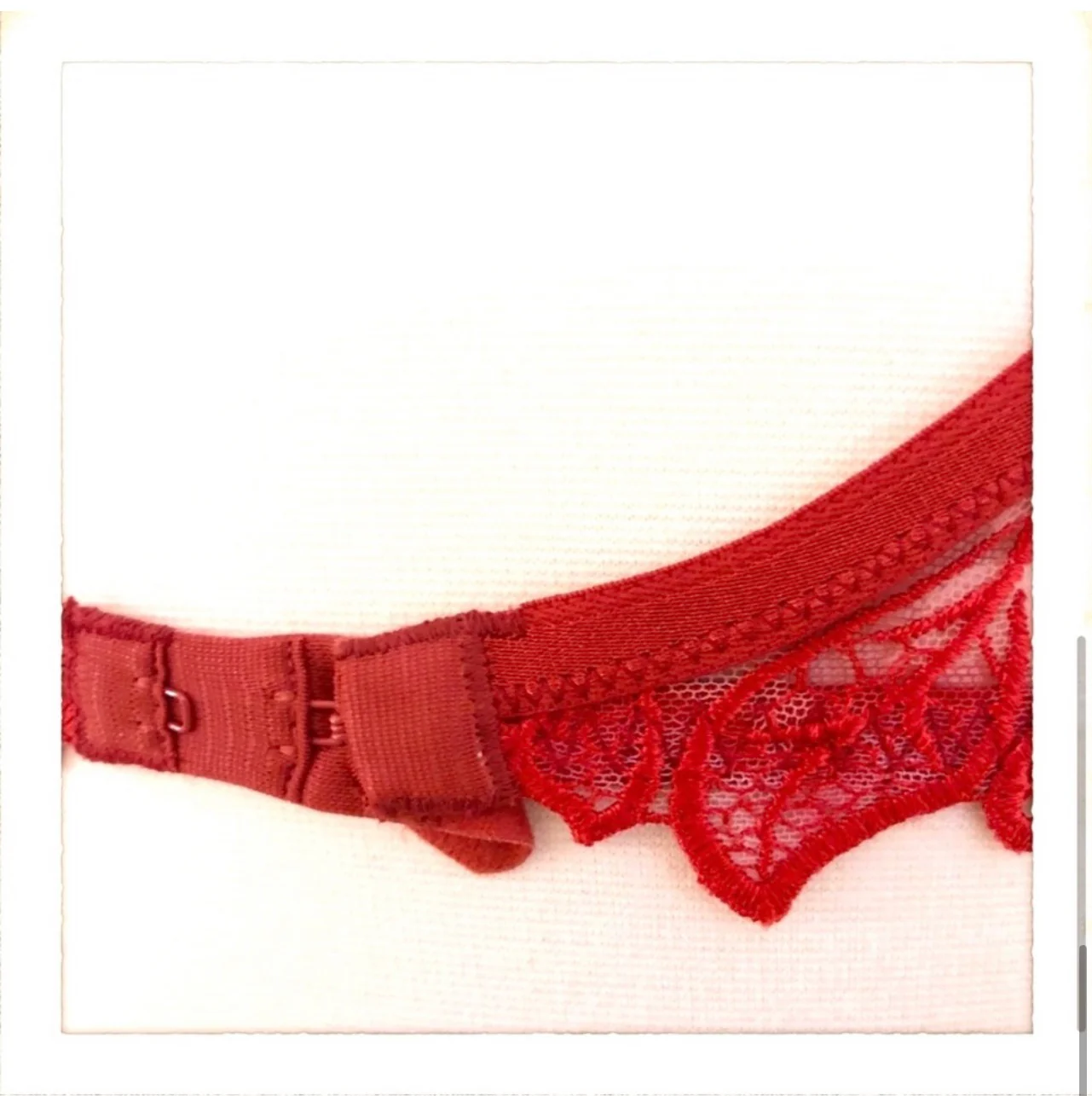 00s Vintage Lise Charmel Red Floral Bra 32c By Lise Charmel - Image 5