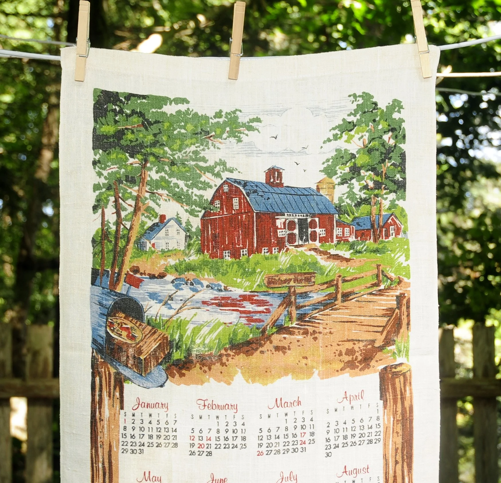 00s Vintage Reproduction 1922 Hickory Farms Calendar - Image 9